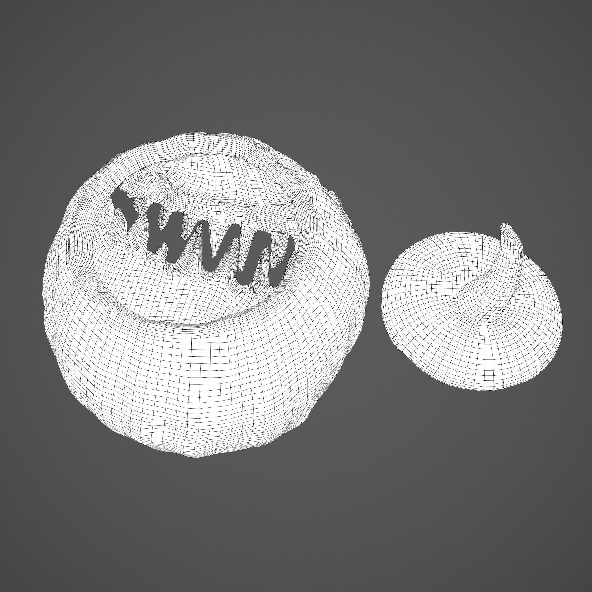 Jack-o-lantern Sinister Smile 3D model_58