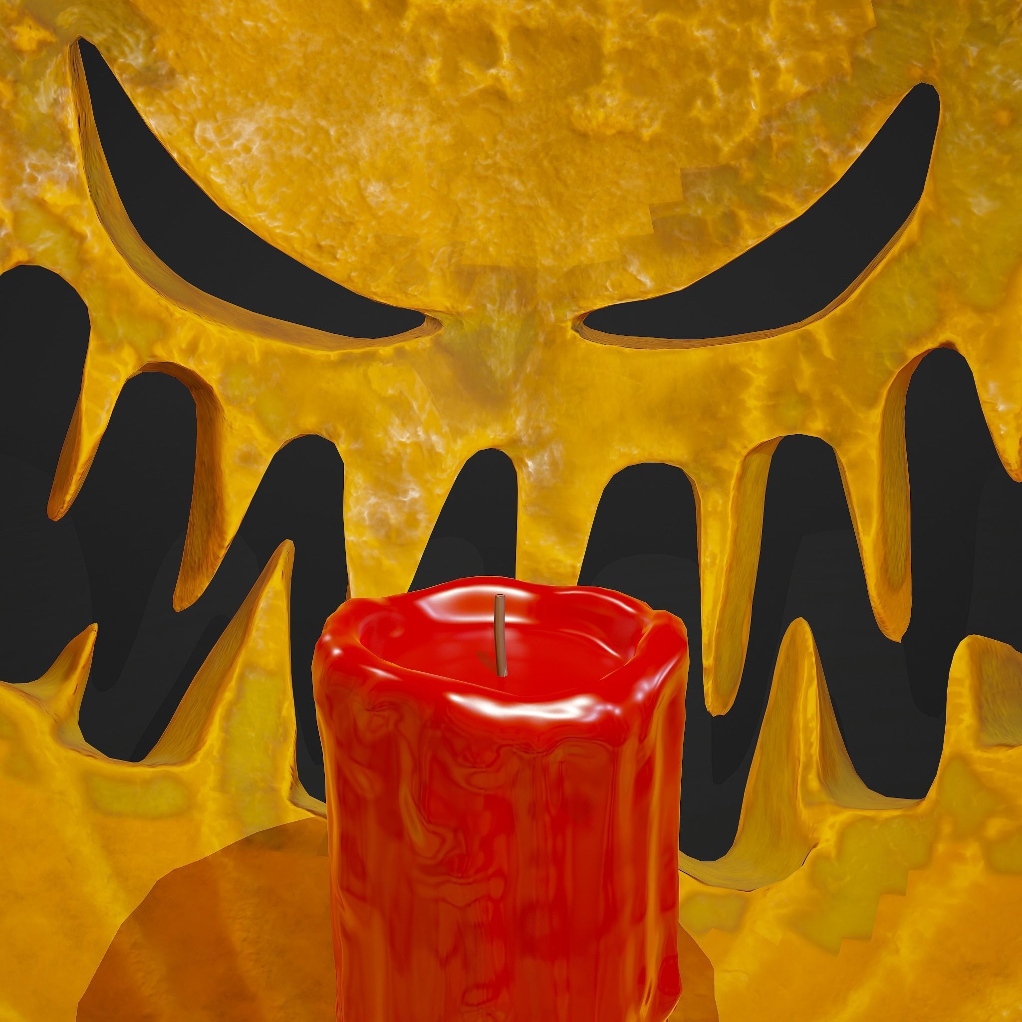 Jack-o-lantern Sinister Smile 3D model_32