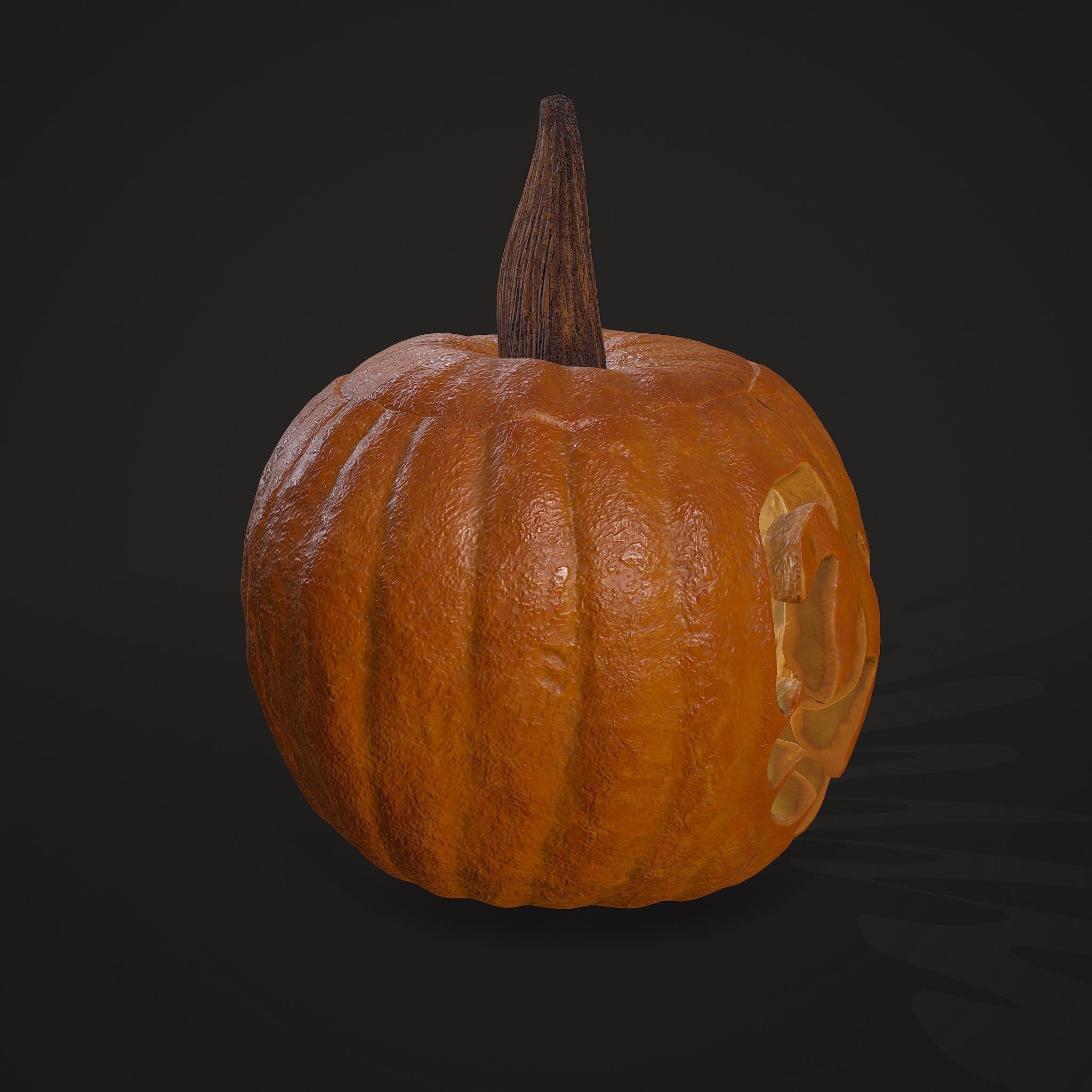 Jack-o-lantern Sinister Smile 3D model_17