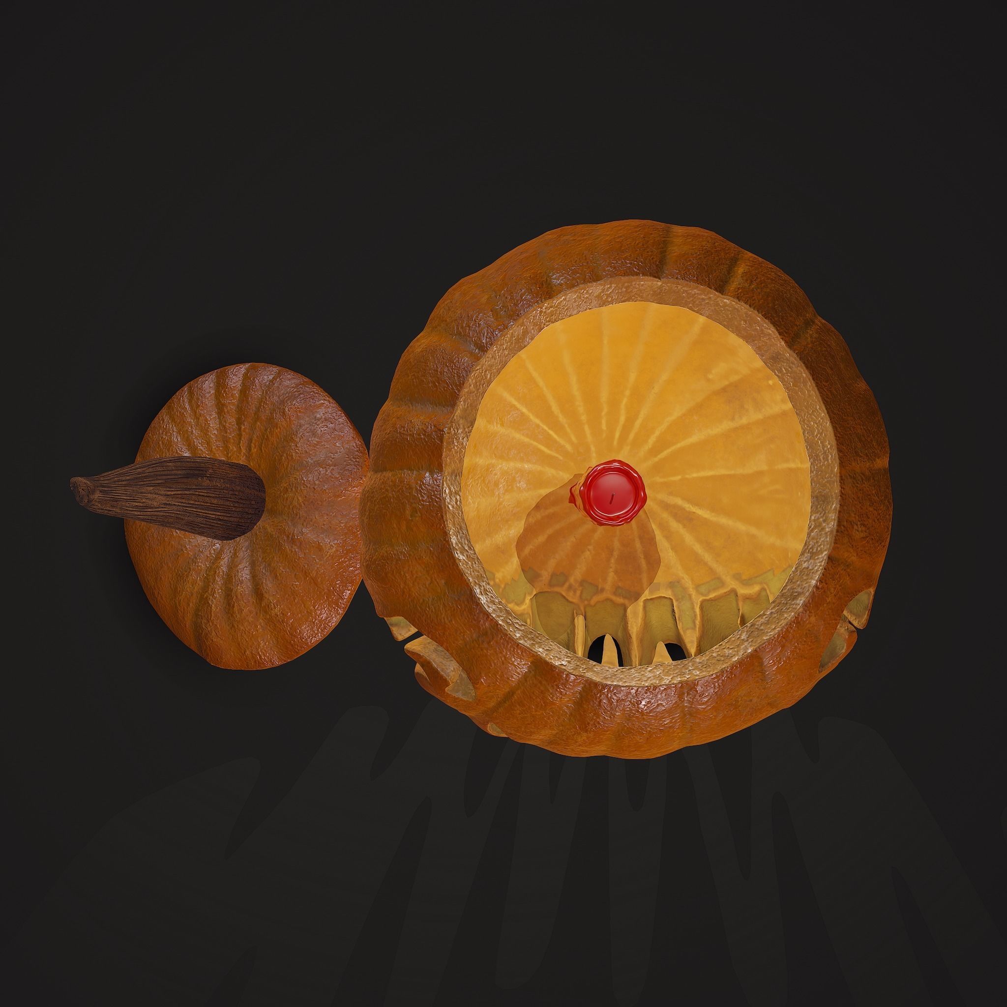 Jack-o-lantern Sinister Smile 3D model_21