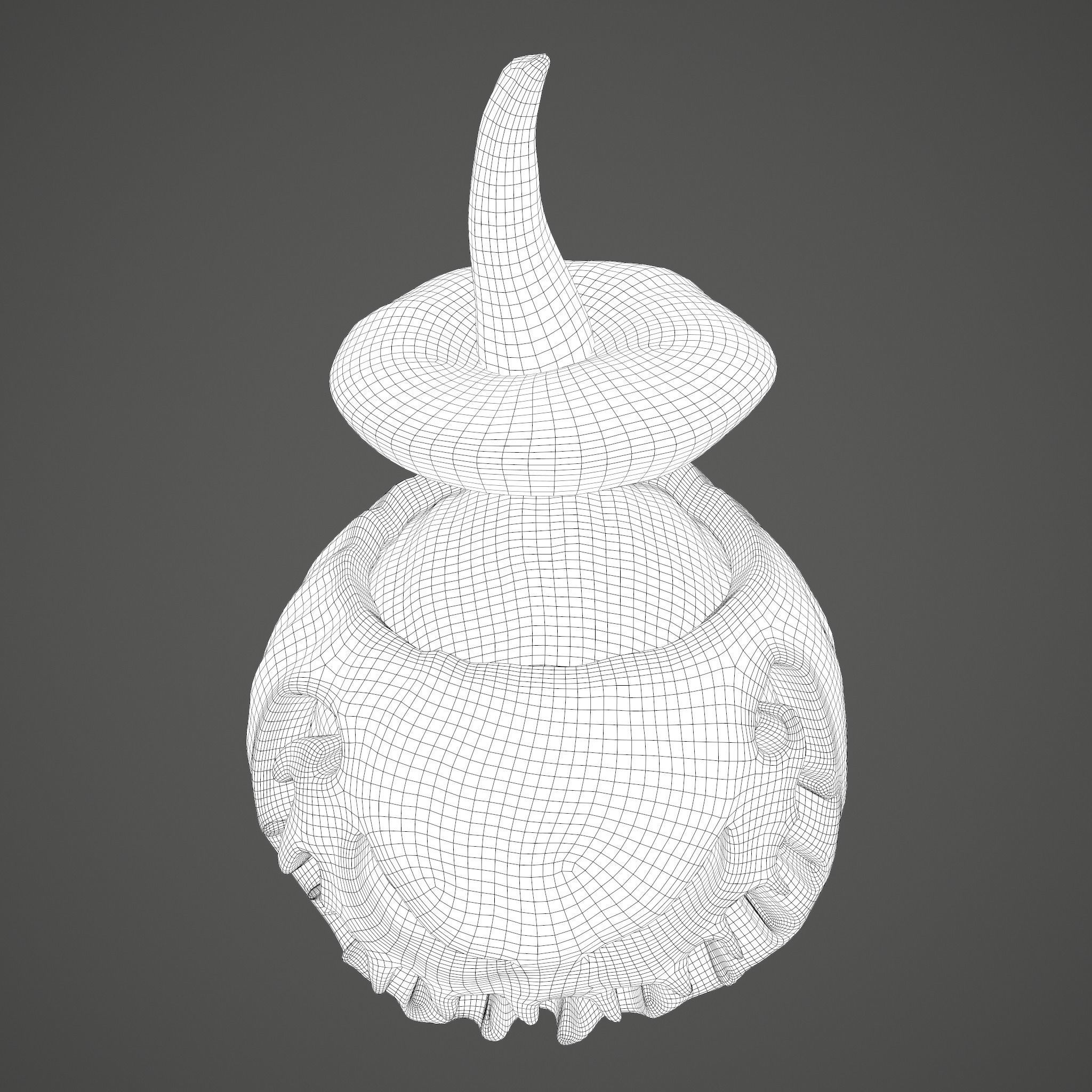 Jack-o-lantern Sinister Smile 3D model_56