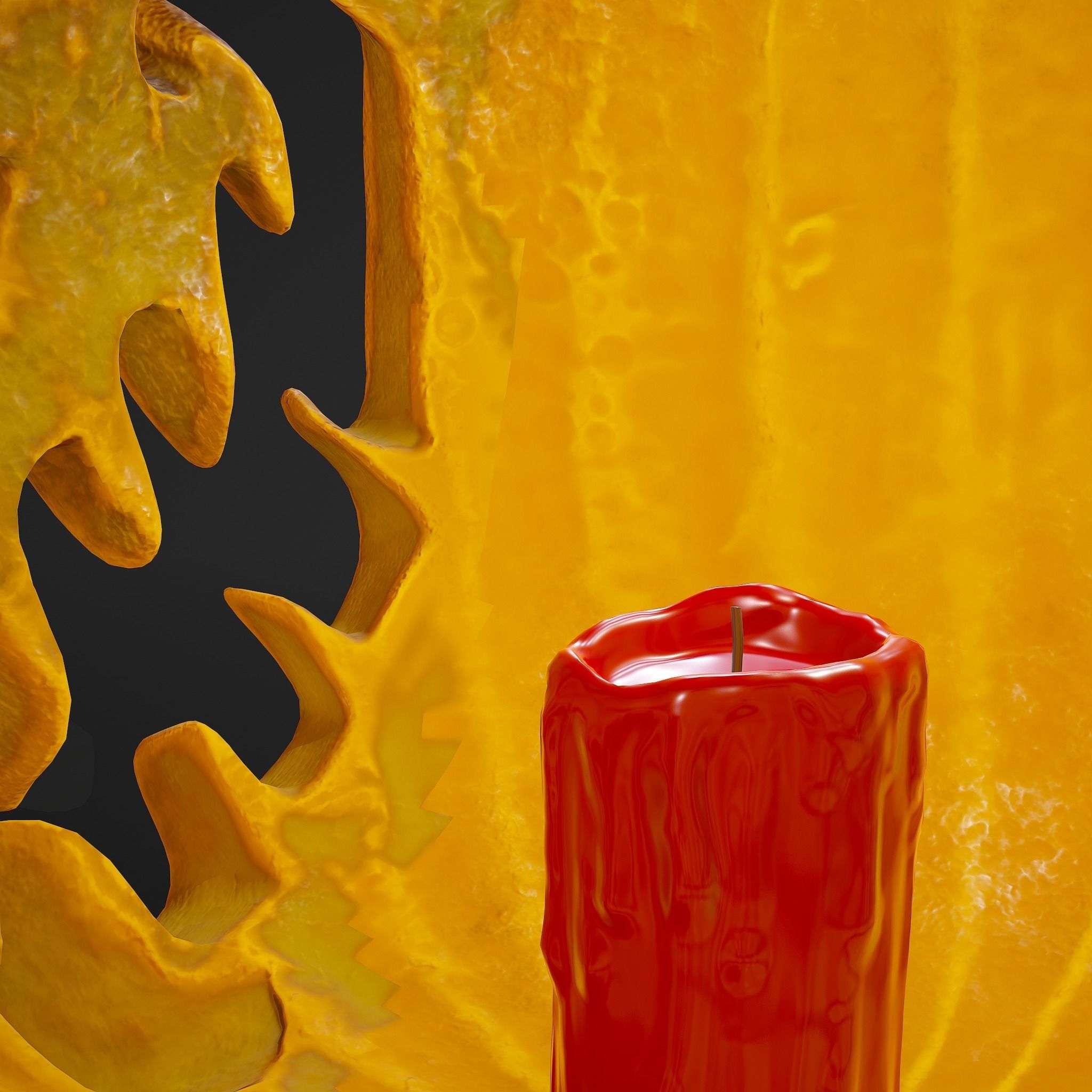 Jack-o-lantern Sinister Smile 3D model_31