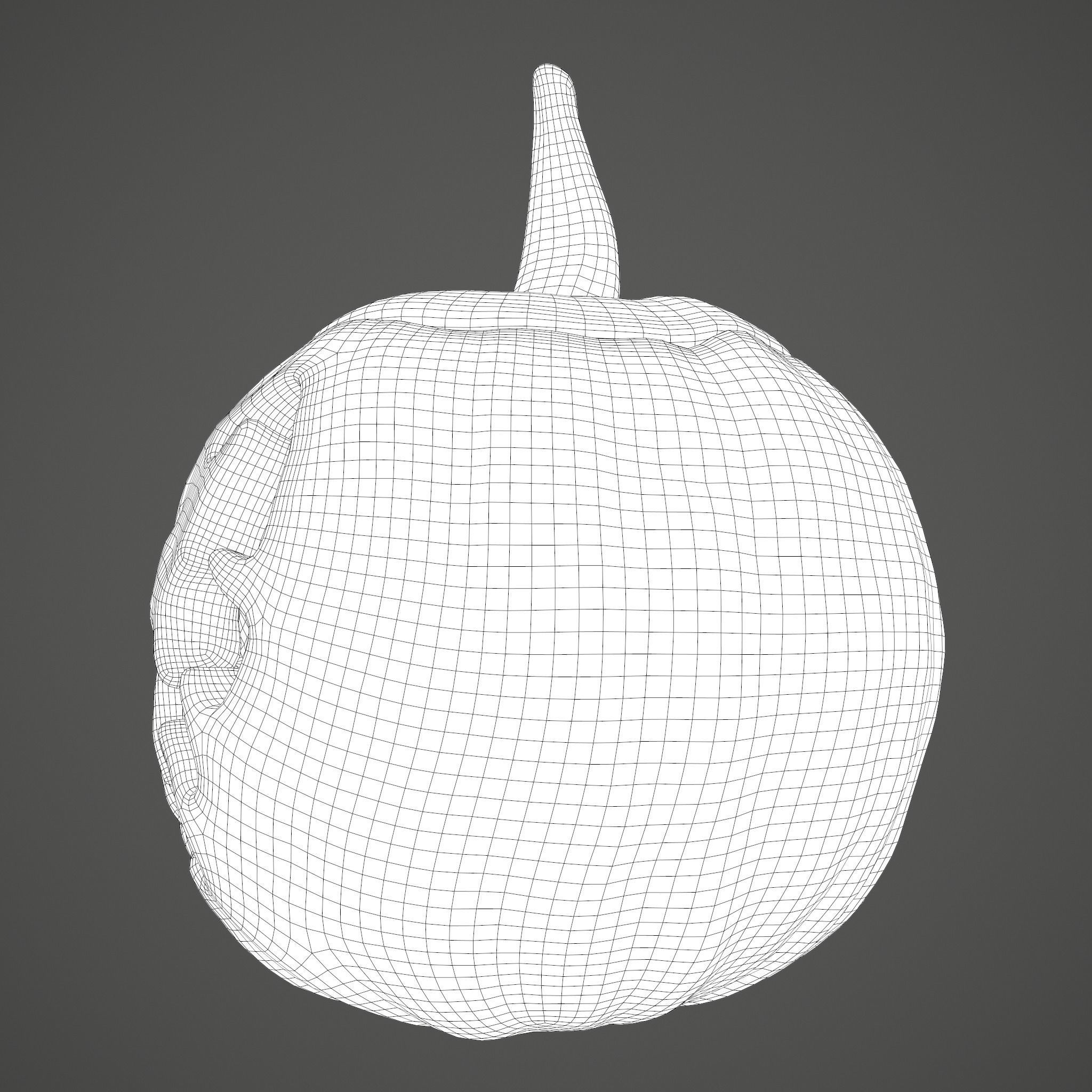 Jack-o-lantern Sinister Smile 3D model_47