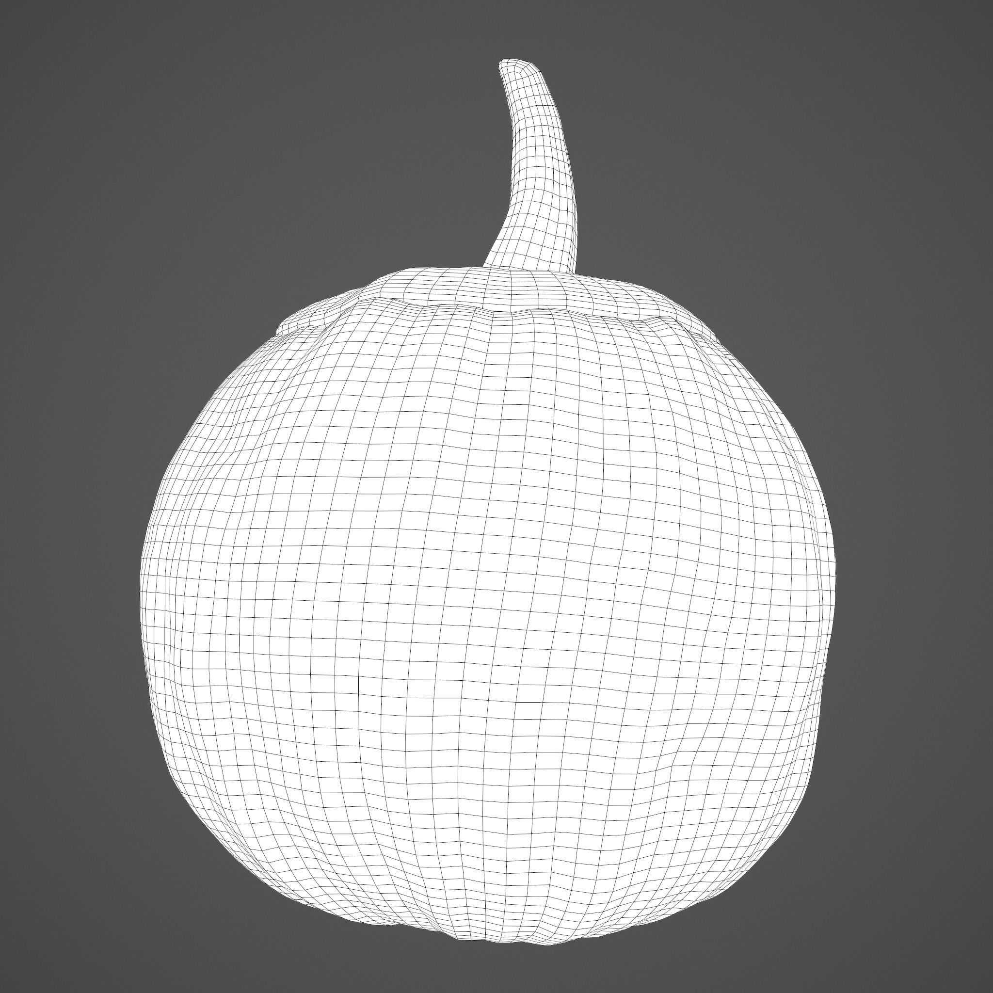 Jack-o-lantern Sinister Smile 3D model_48