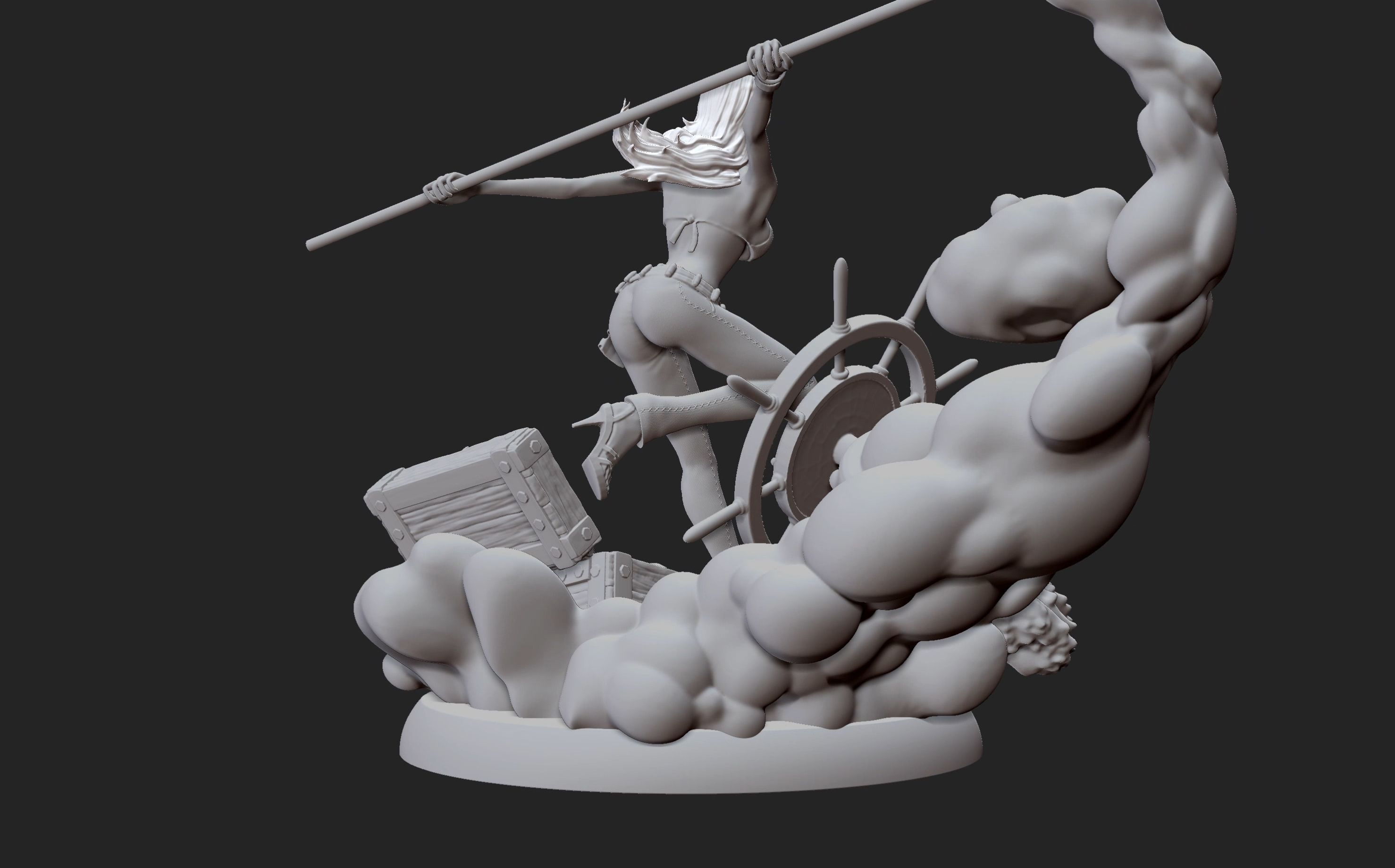 Nami One Piece 3d Print statue 3D print model_23