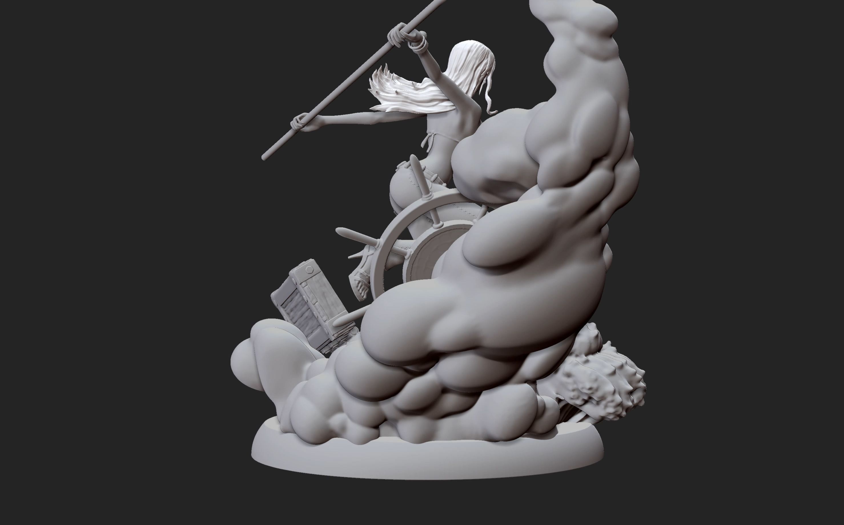 Nami One Piece 3d Print statue 3D print model_24