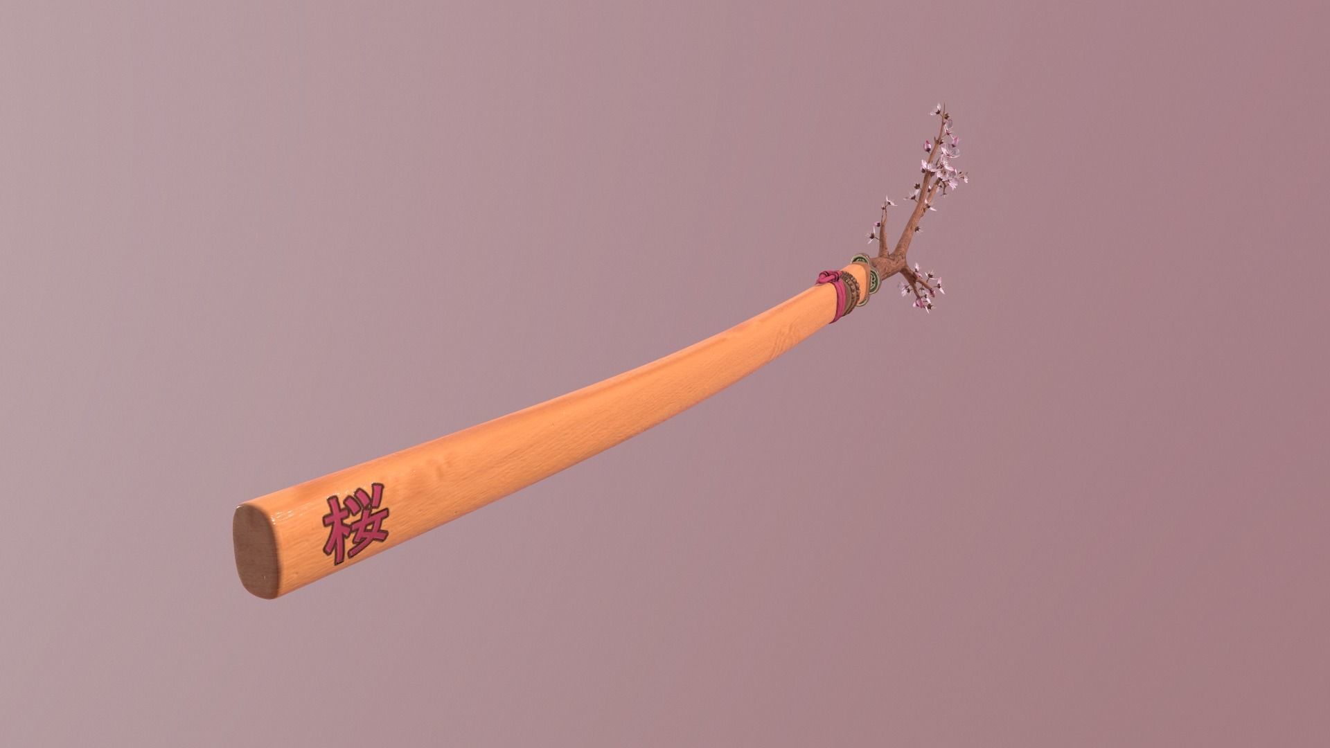Katana Sakura Free low-poly 3D model_8