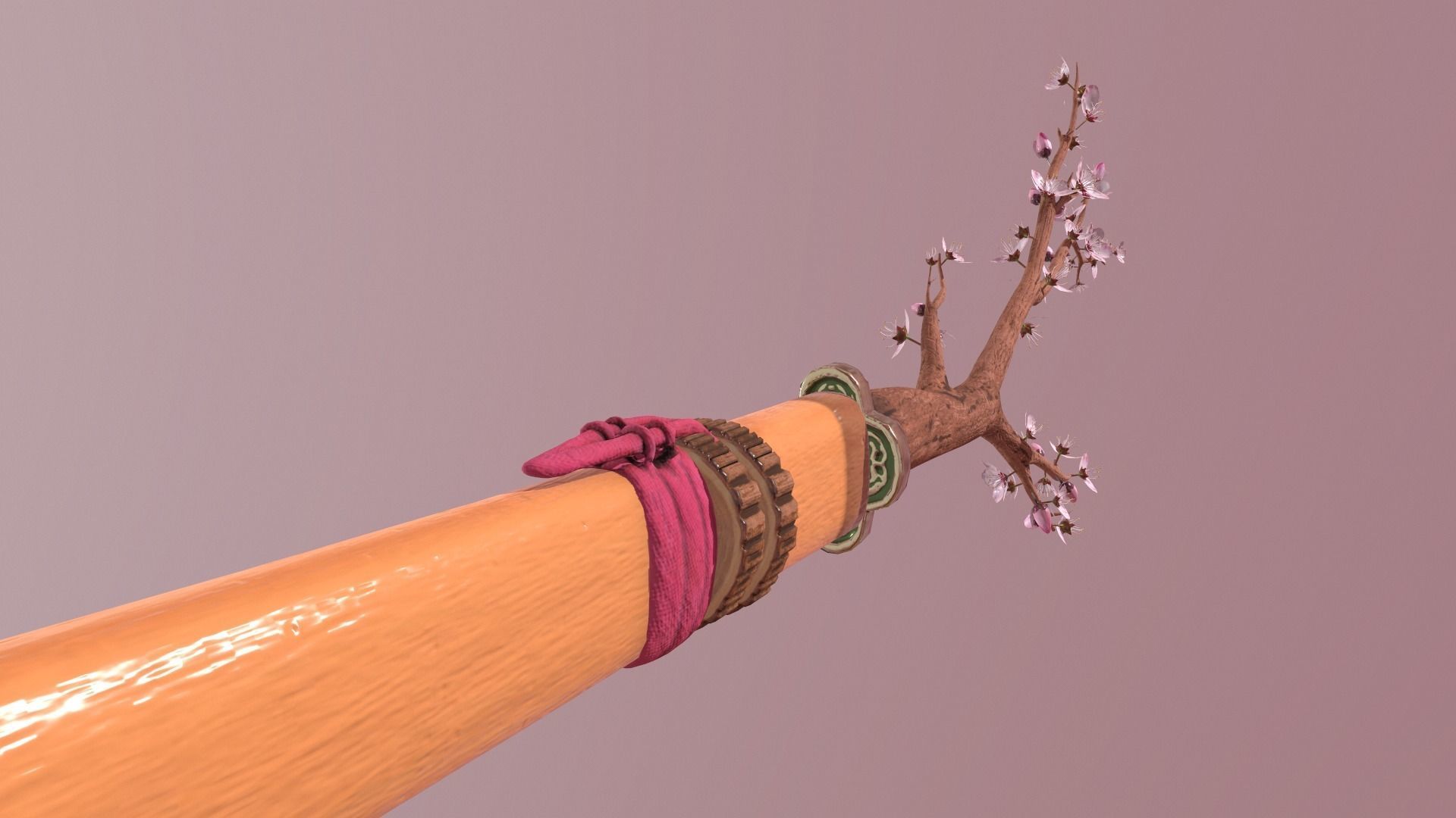 Katana Sakura Free low-poly 3D model_7