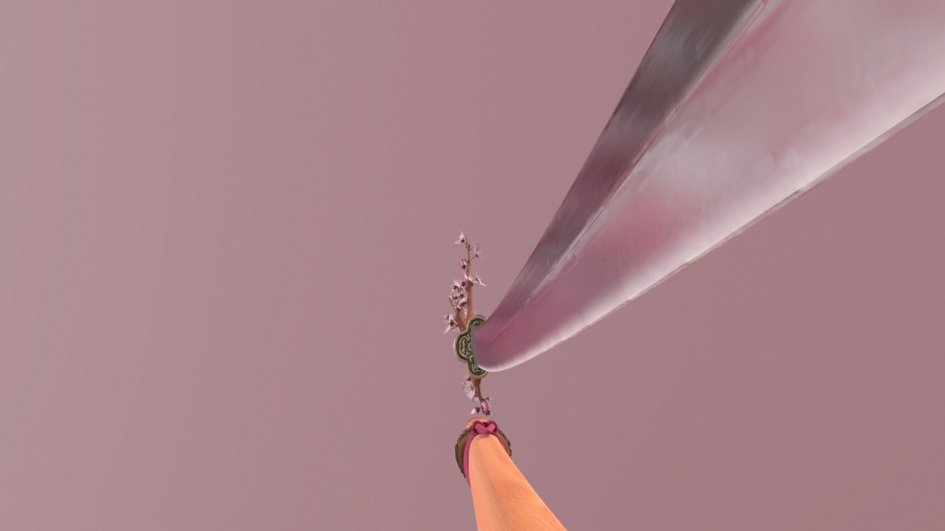 Katana Sakura Free low-poly 3D model_10