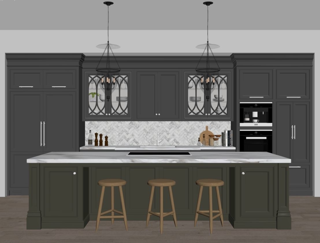 Classic kitchen 2 3D model_13