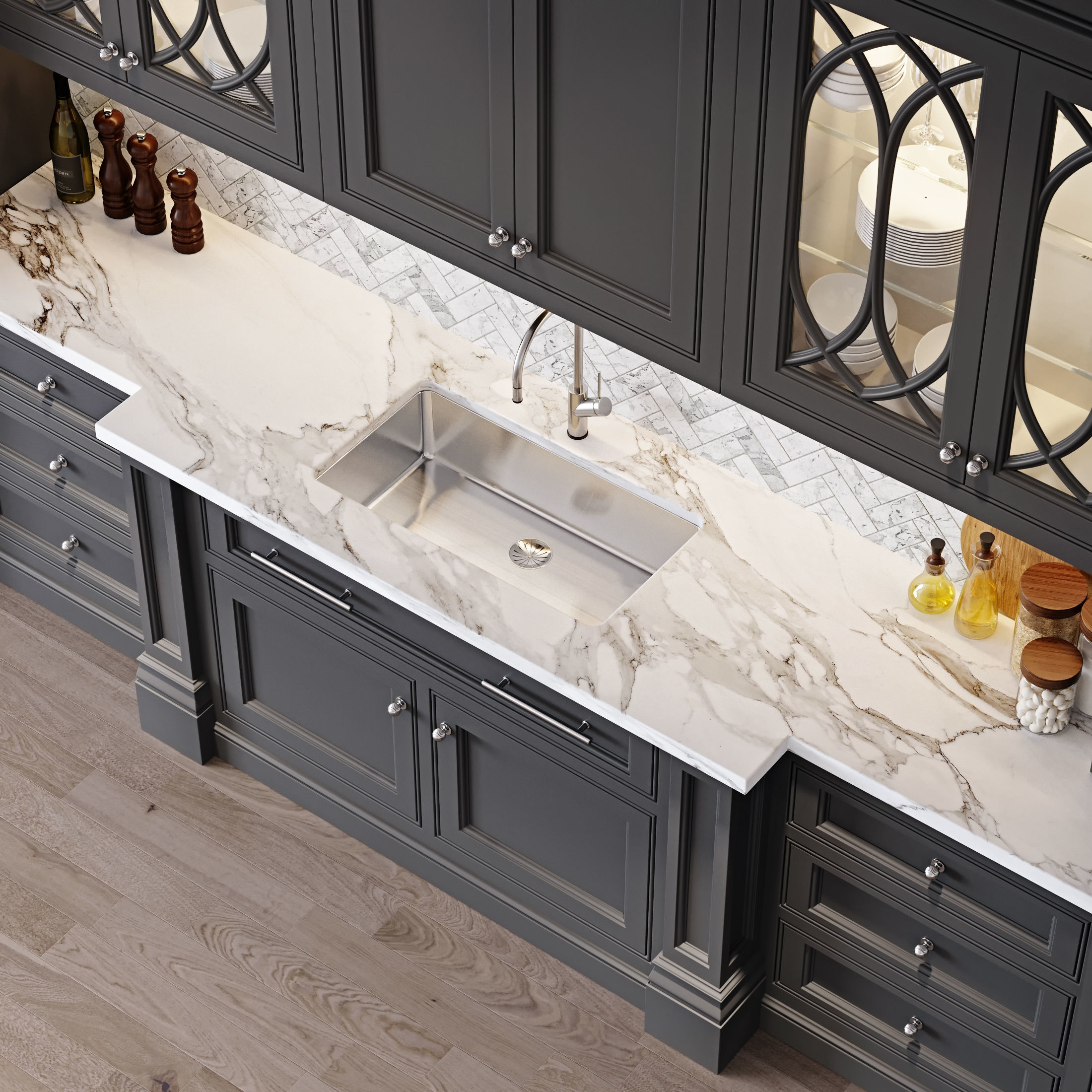 Classic kitchen 2 3D model_7