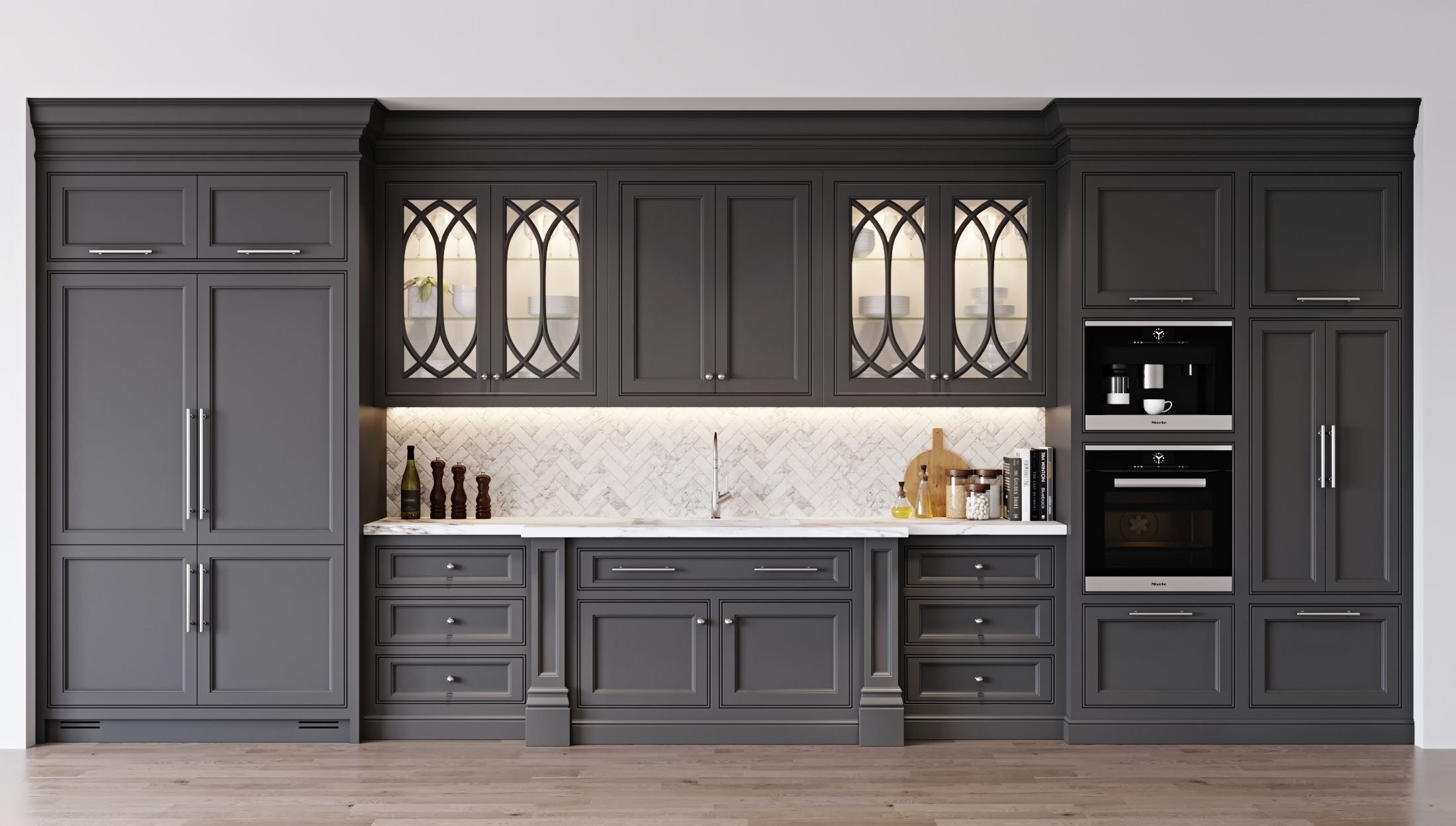 Classic kitchen 2 3D model_4