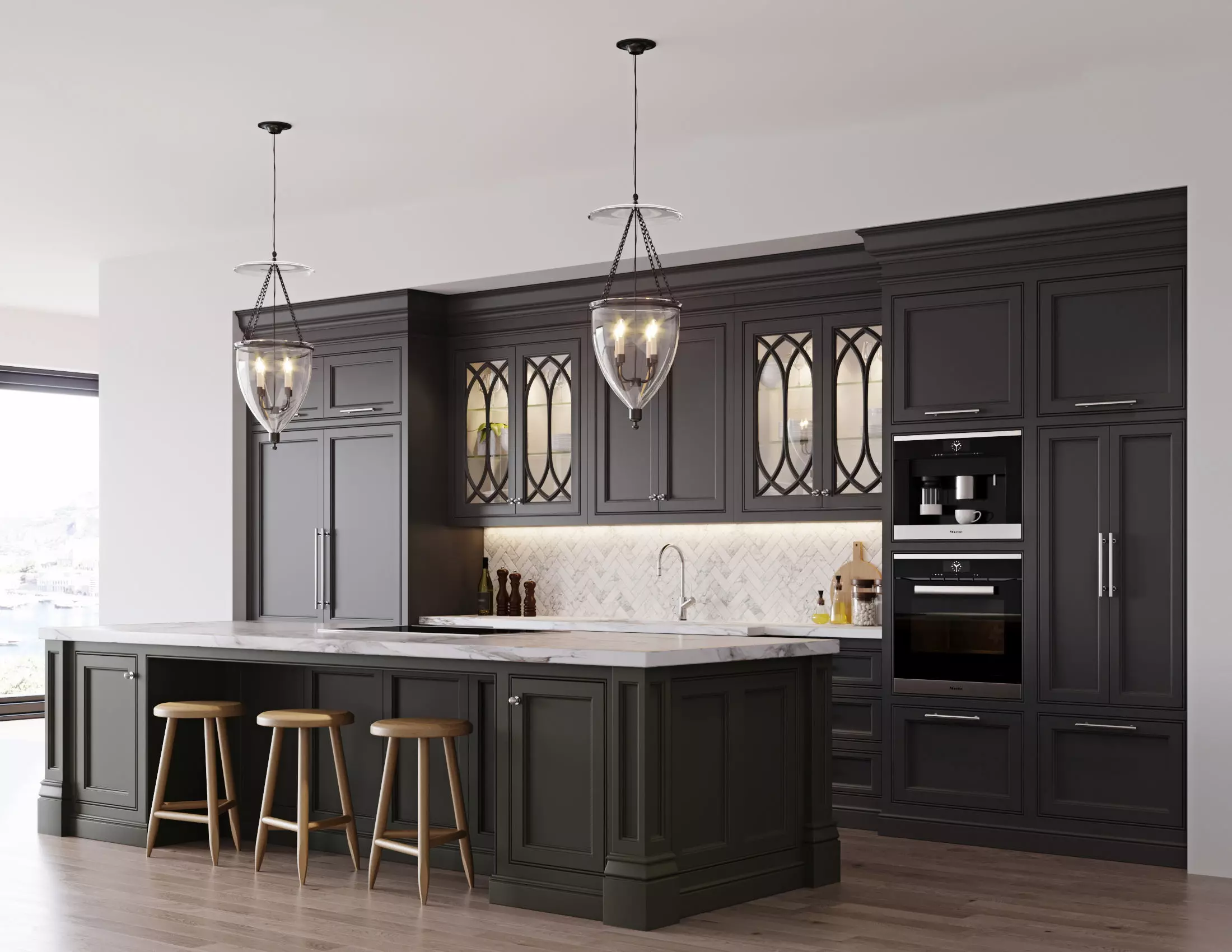 Classic kitchen 2 3D model_0