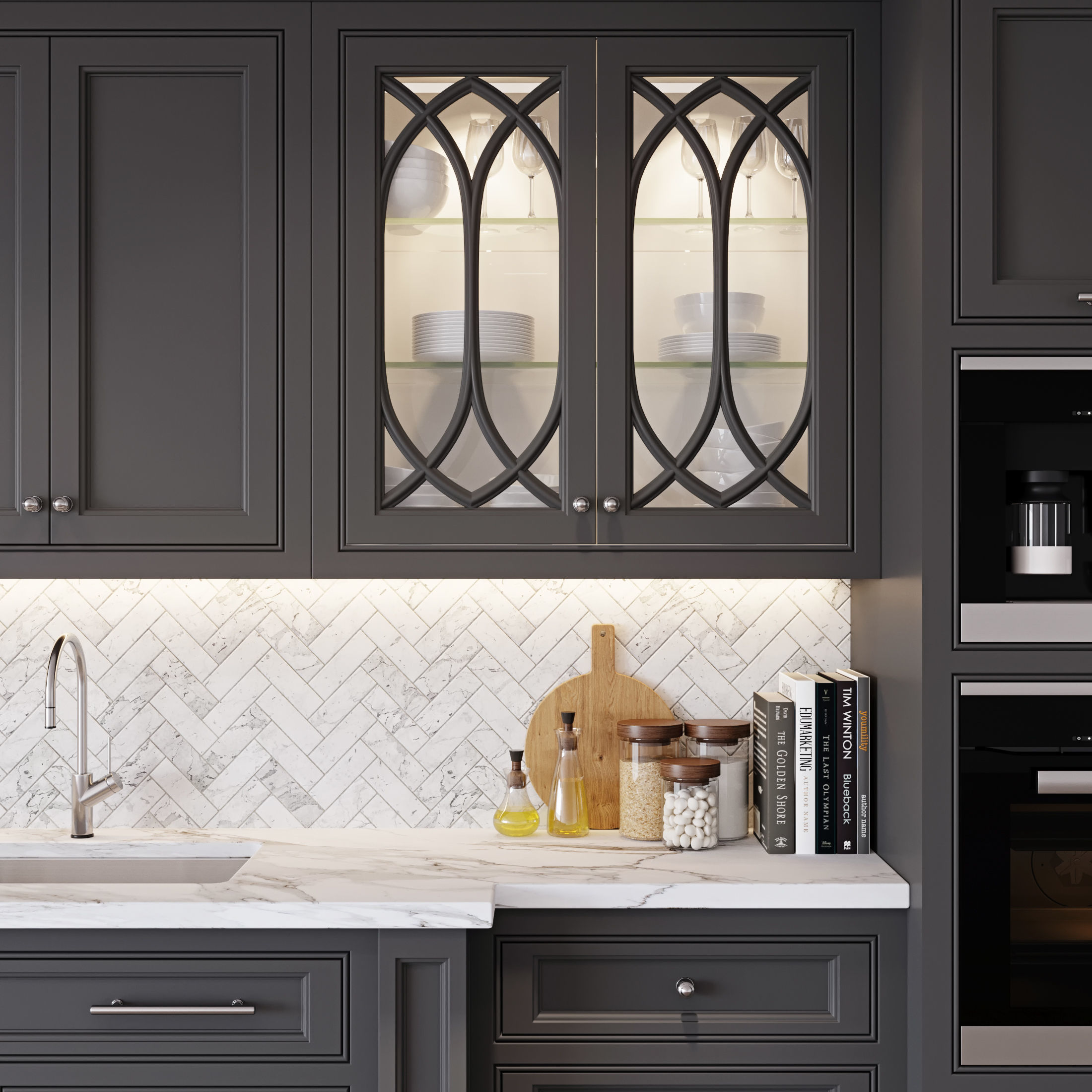 Classic kitchen 2 3D model_10