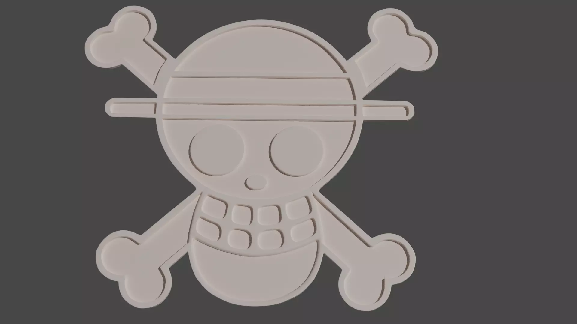One Piece print ready logo 3D print model