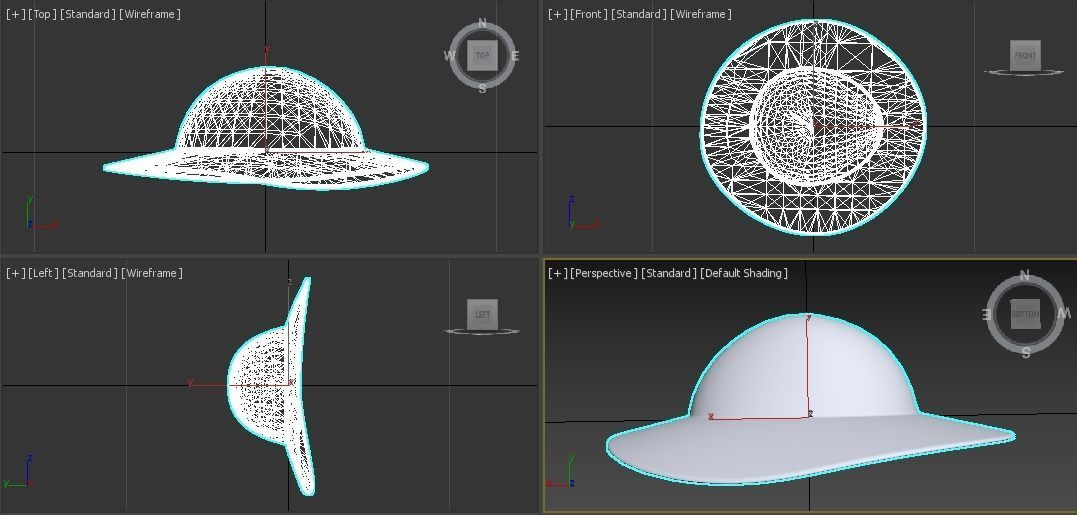 Basic Hat 3D model_1