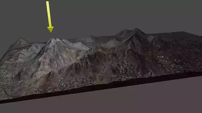 Squaw Peak in Phoenix Arizona 3D model