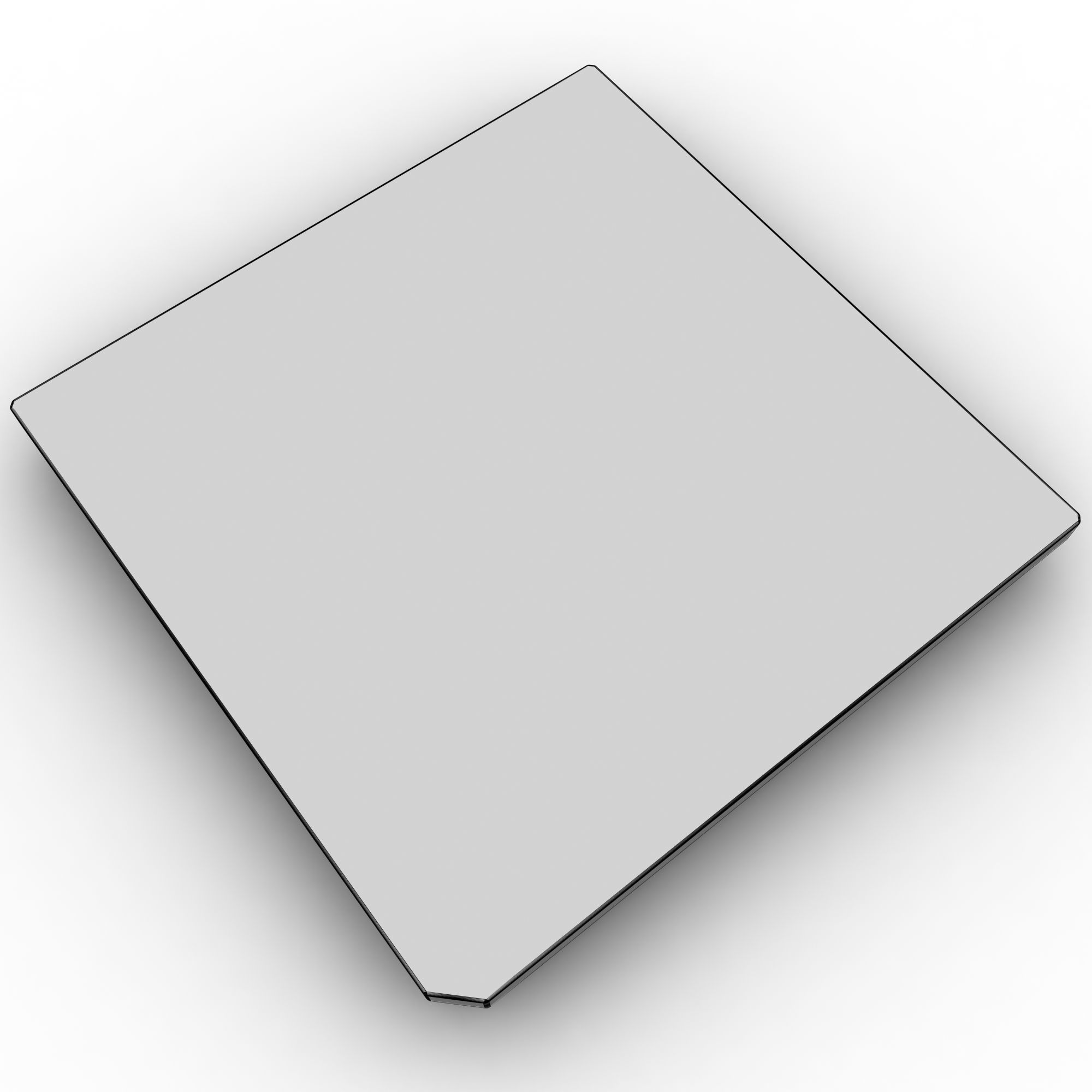 I486 DX2 CPU Processor 3D model_5