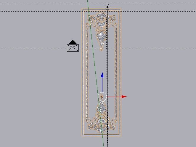 Plaster decorative frame 3D model 04 3D model_4