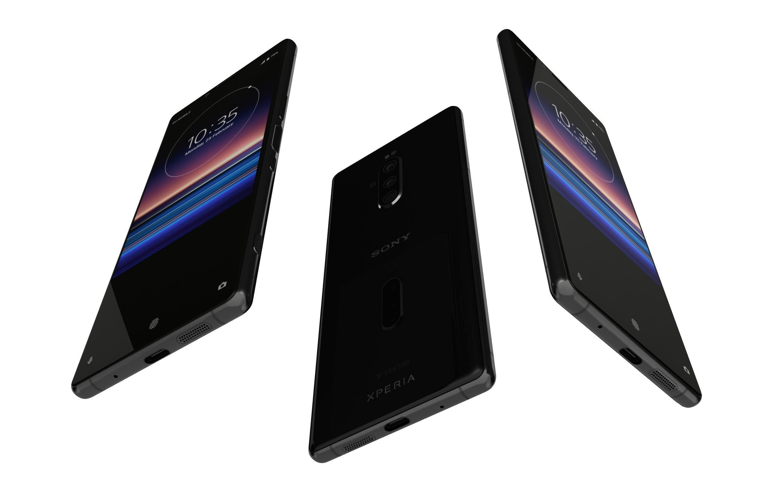 Sony Xperia 1 All Colors 3D model_4