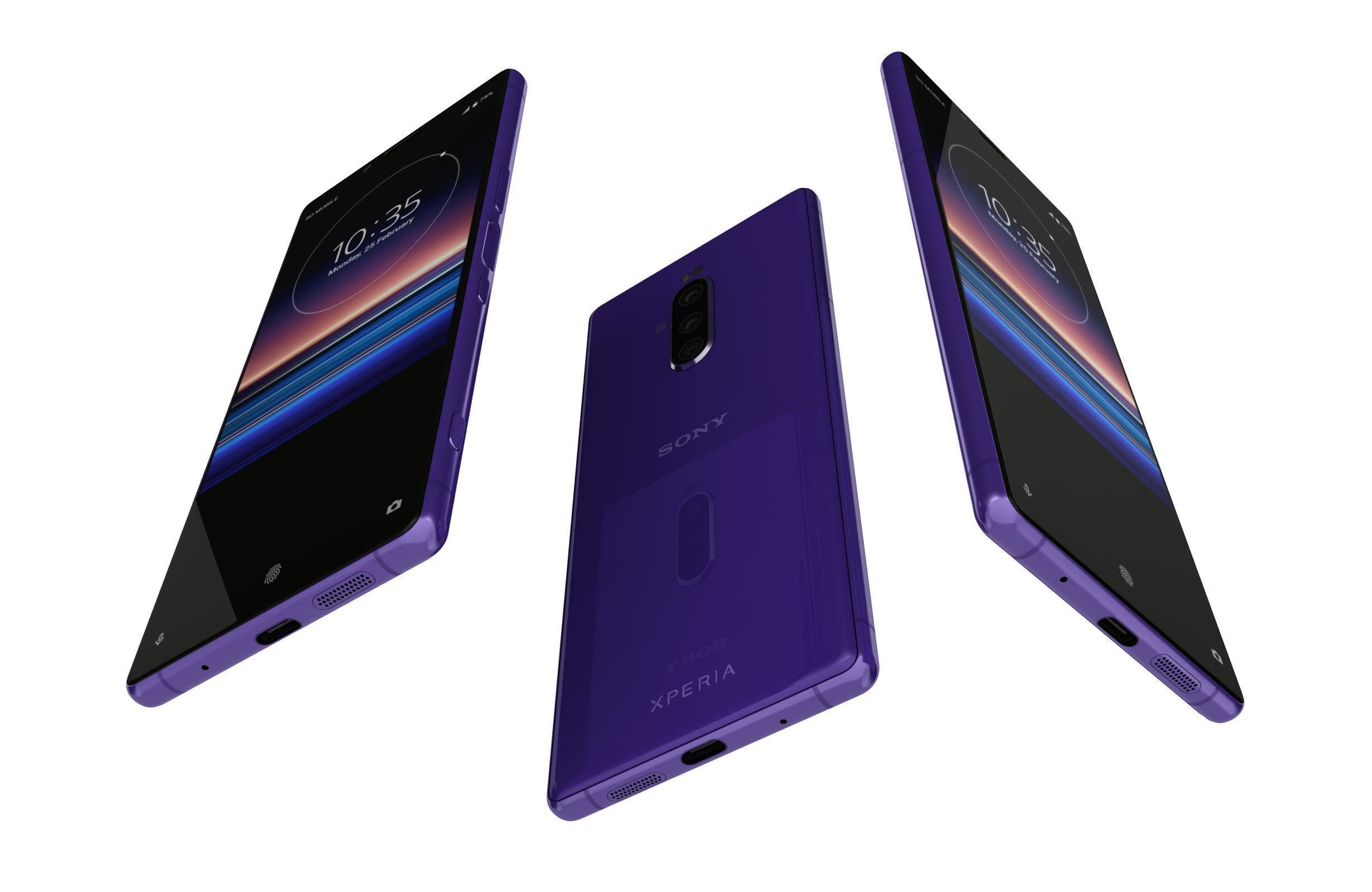 Sony Xperia 1 All Colors 3D model_9