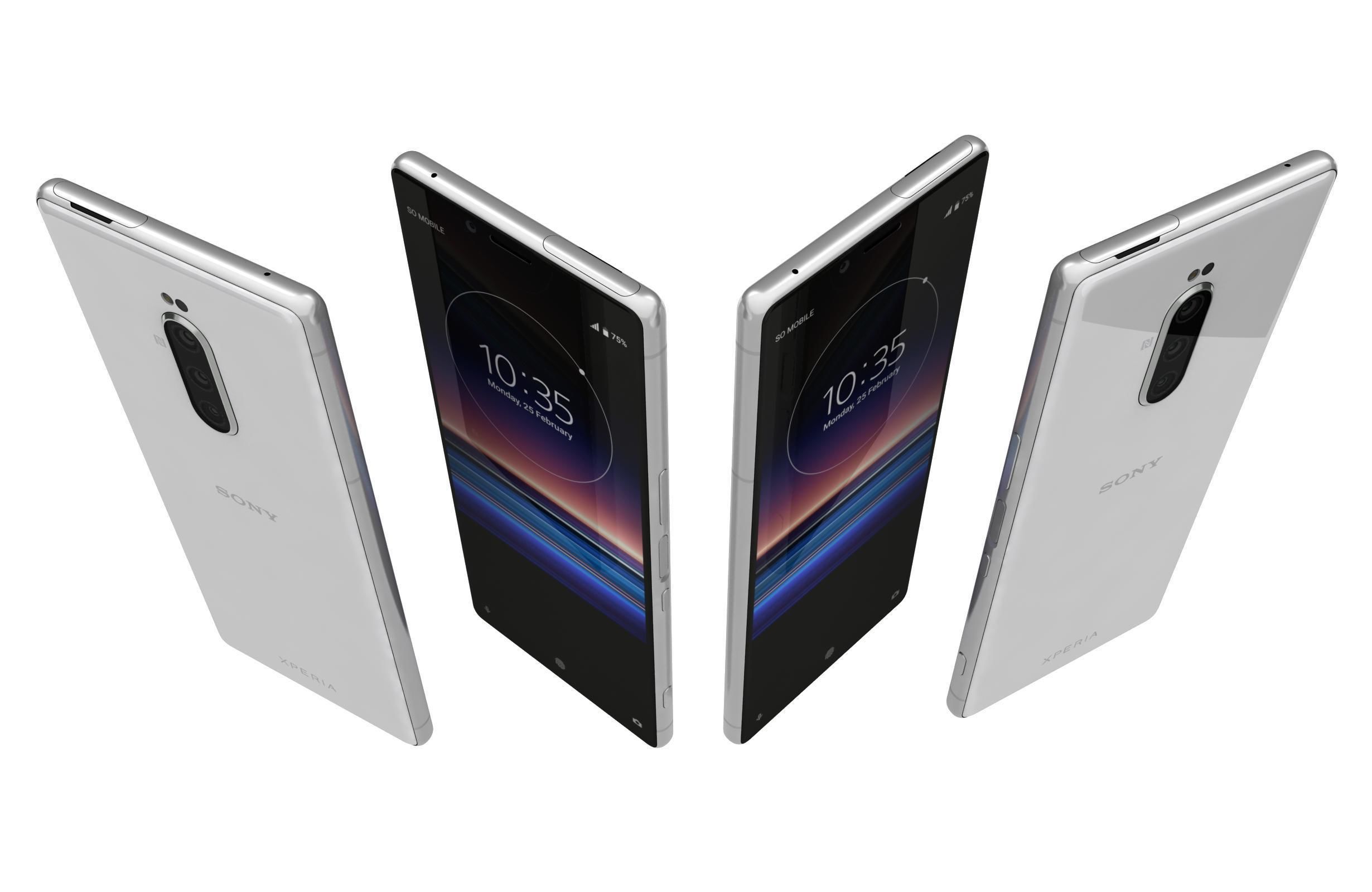 Sony Xperia 1 All Colors 3D model_15