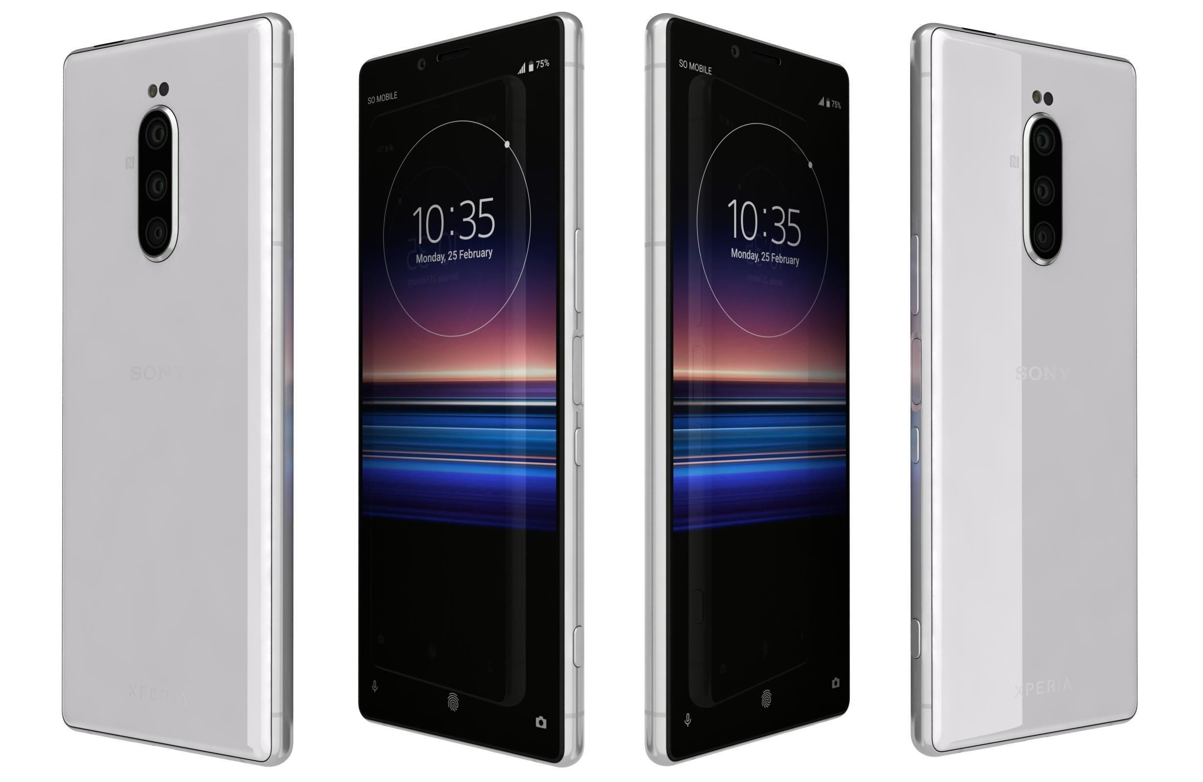 Sony Xperia 1 All Colors 3D model_7