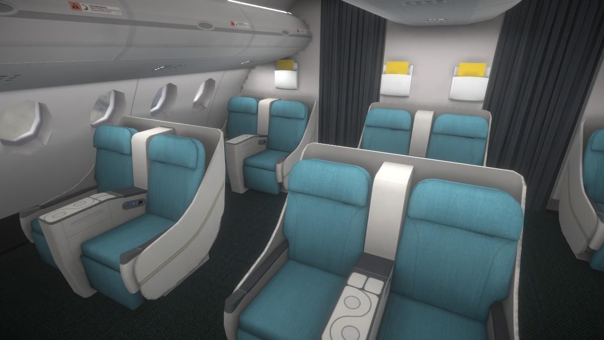 Airplane Low-poly 3D model_13