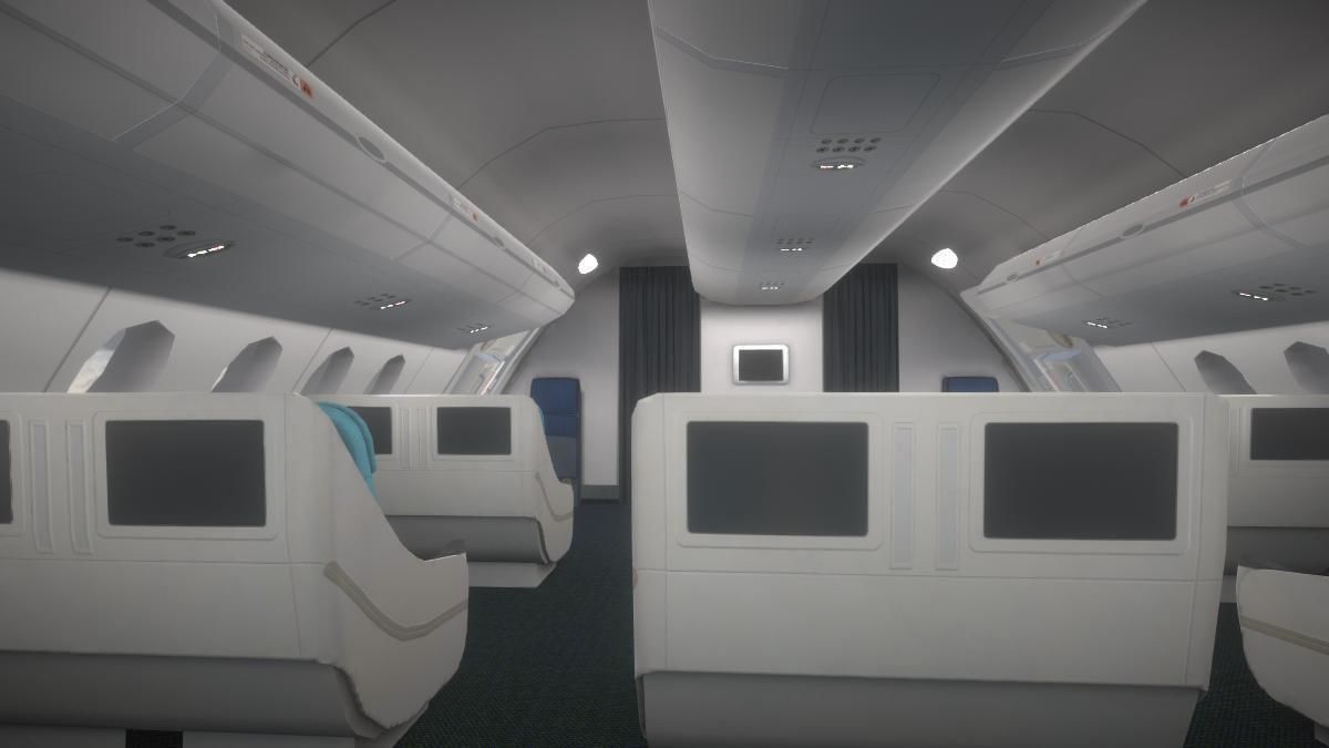 Airplane Low-poly 3D model_14