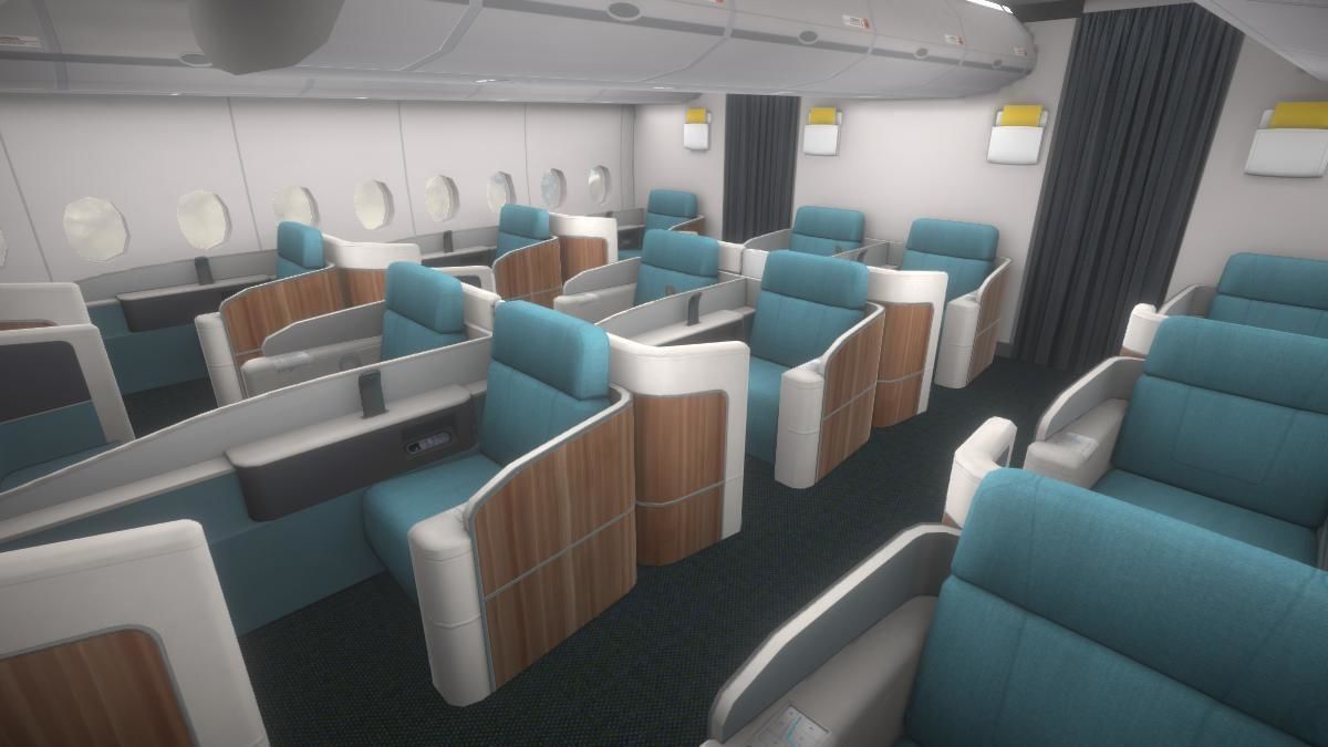 Airplane Low-poly 3D model_5