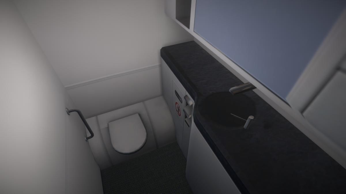 Airplane Low-poly 3D model_7