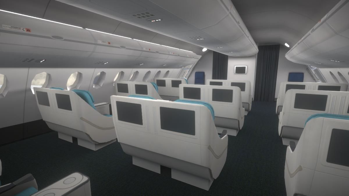 Airplane Low-poly 3D model_12