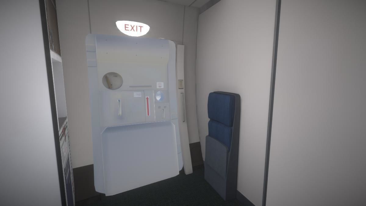 Airplane Low-poly 3D model_10