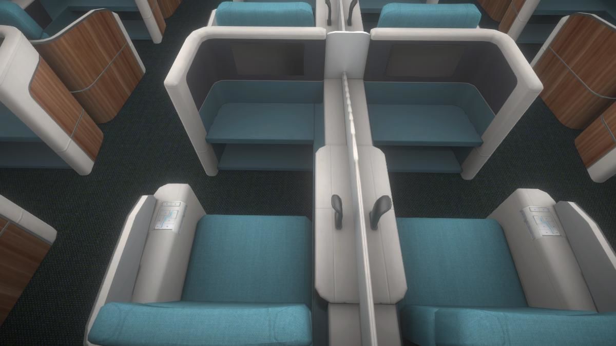 Airplane Low-poly 3D model_6