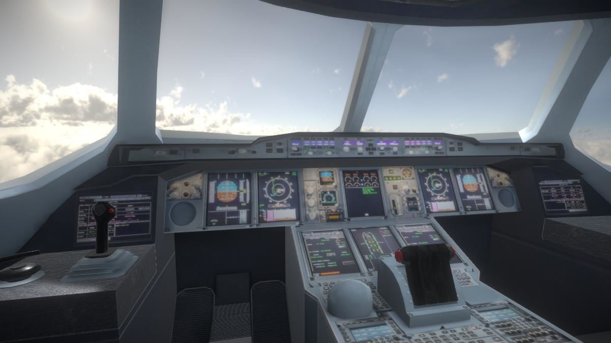 Airplane Low-poly 3D model_3