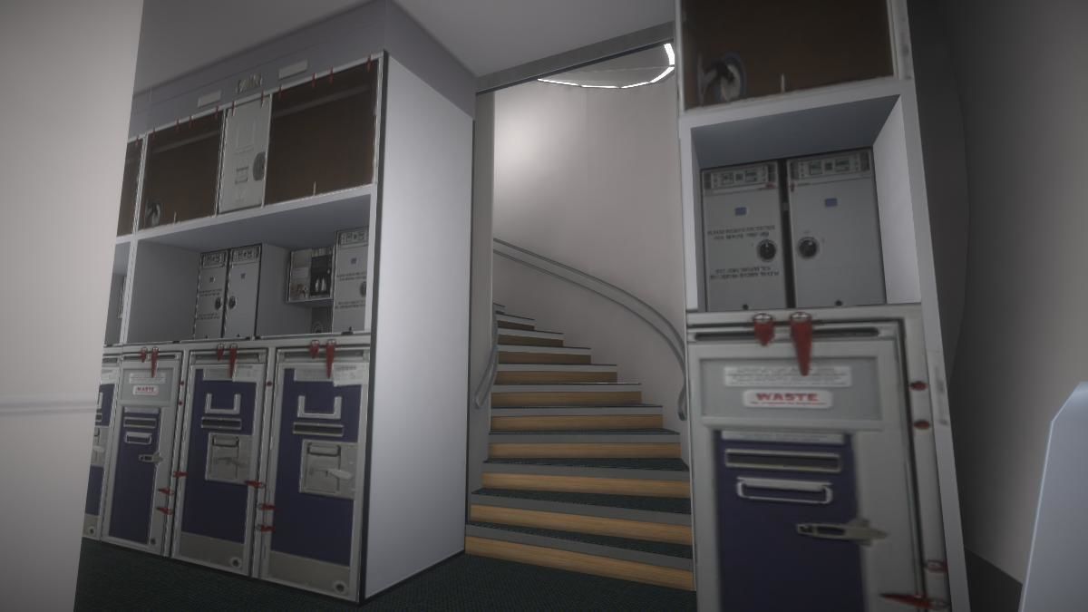 Airplane Low-poly 3D model_11