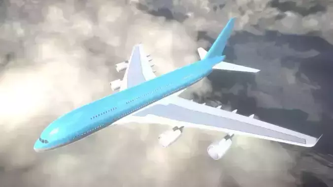 Airplane Low-poly 3D model Airplane Low-poly 3D model