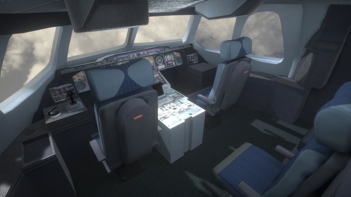 Airplane Low-poly 3D model_2