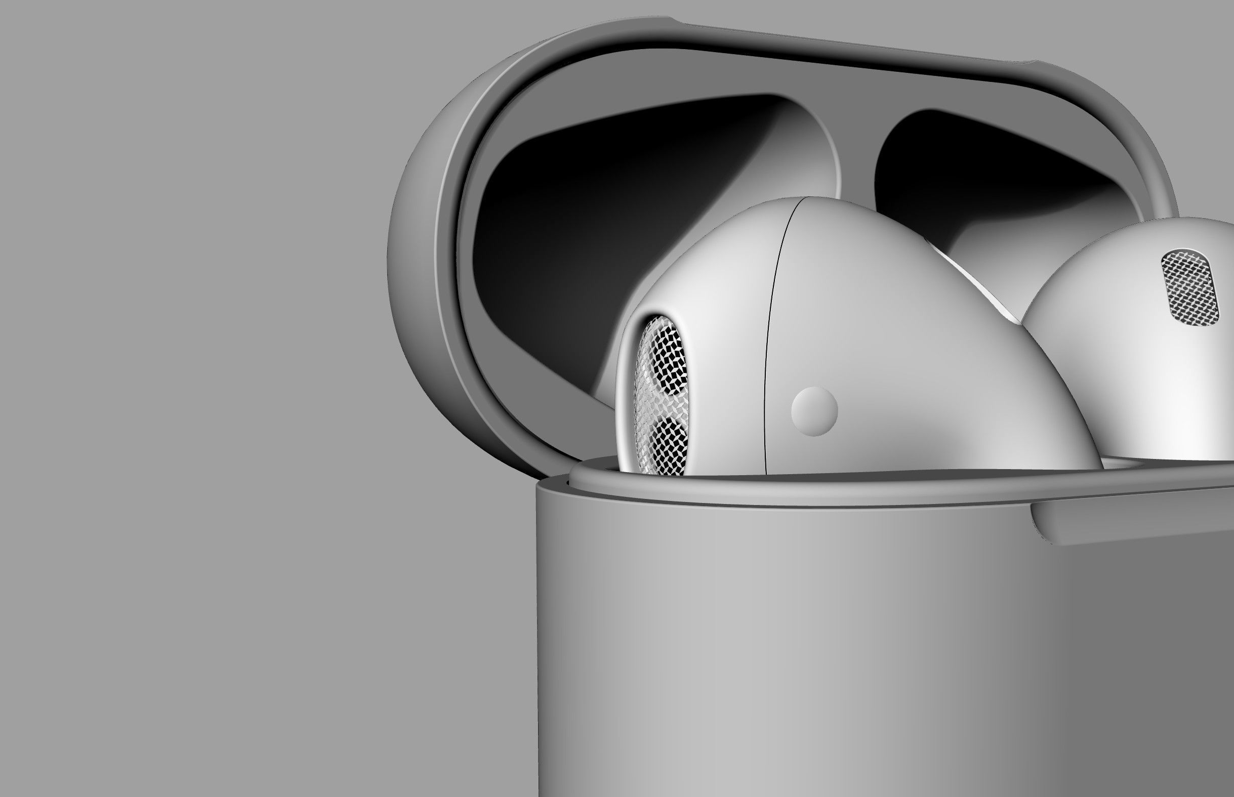 AirPods 2 generation 3Dmodel 3D model 3D model_6