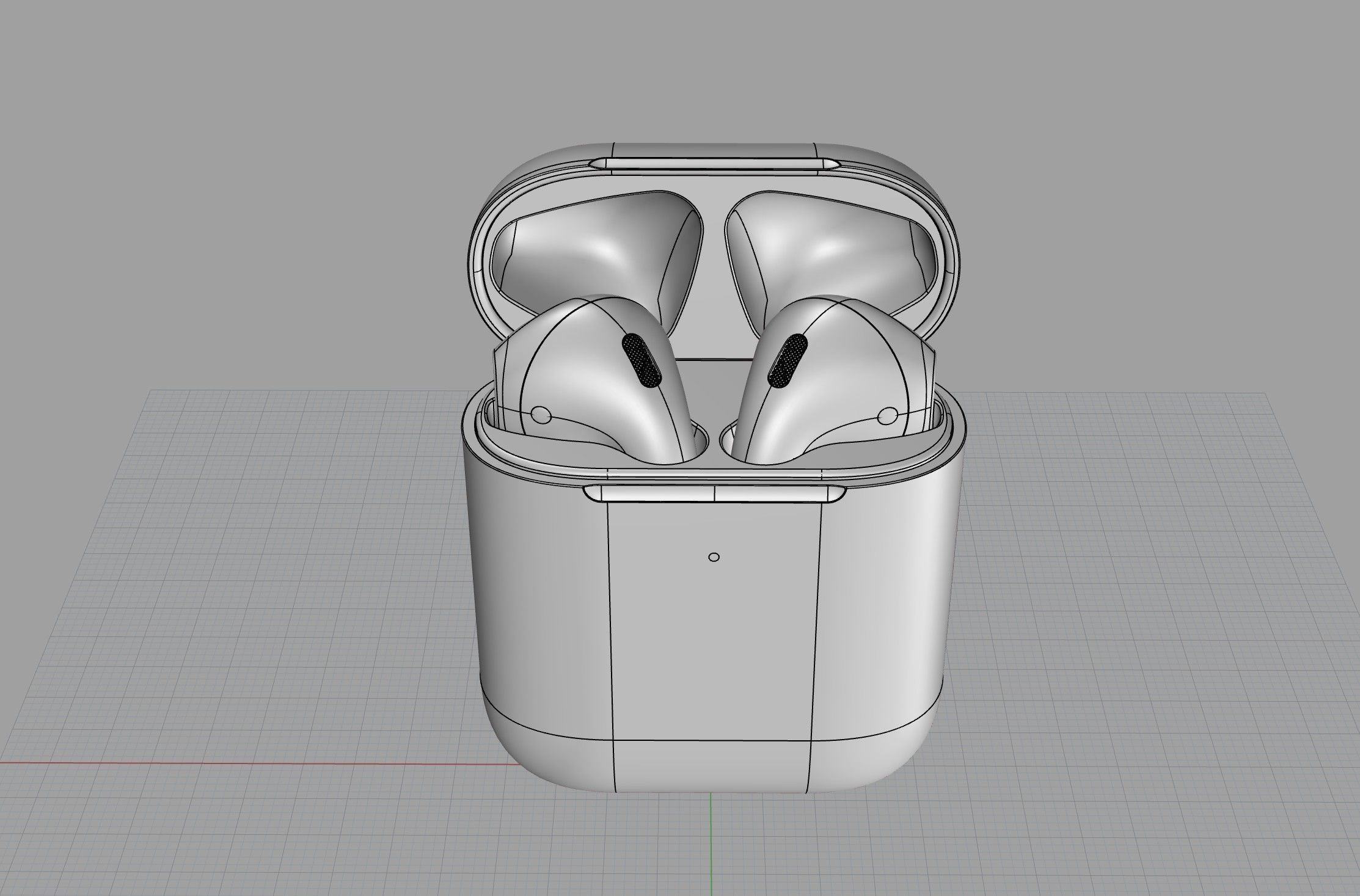 AirPods 2 generation 3Dmodel 3D model 3D model_5