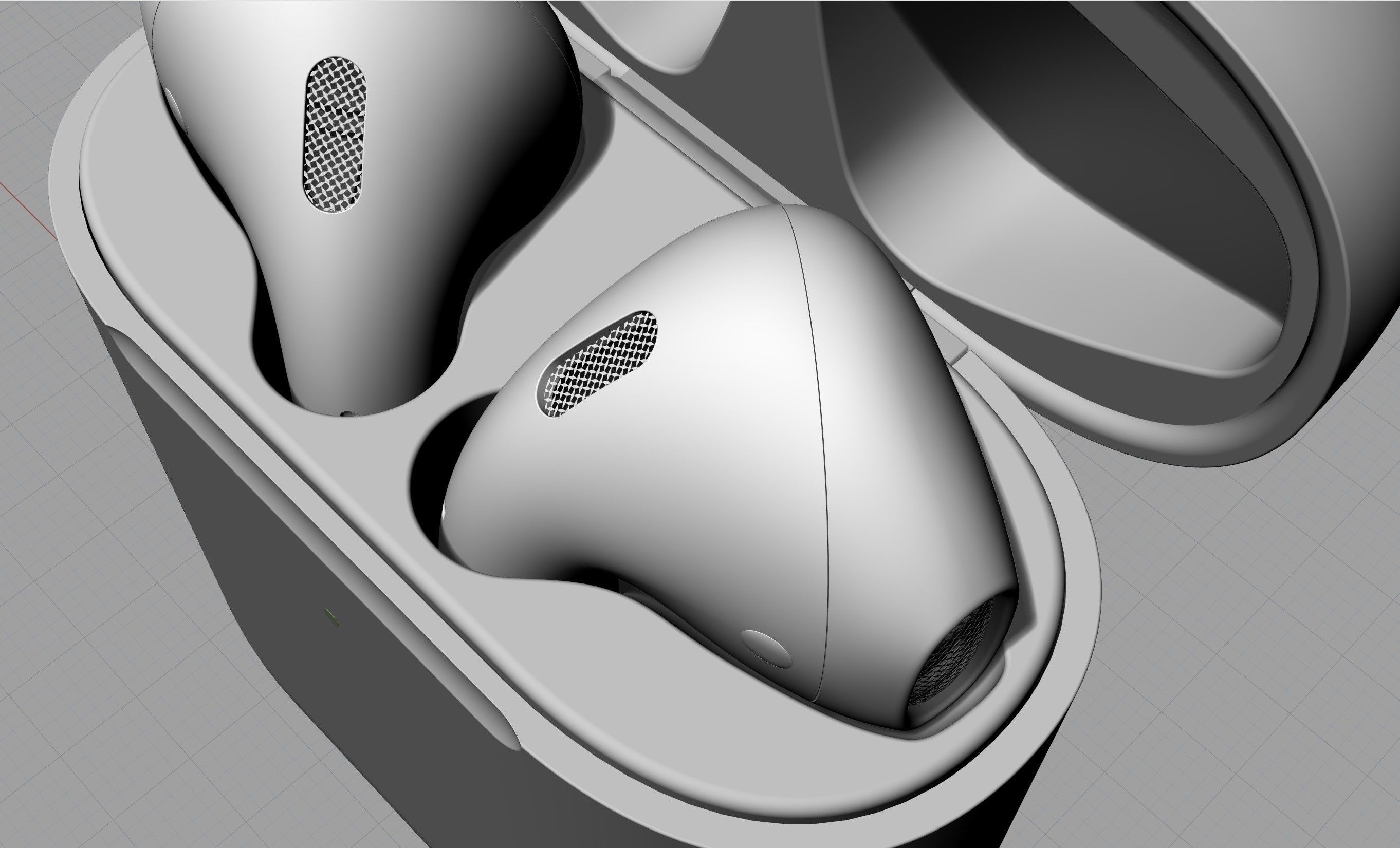 AirPods 2 generation 3Dmodel 3D model 3D model_7