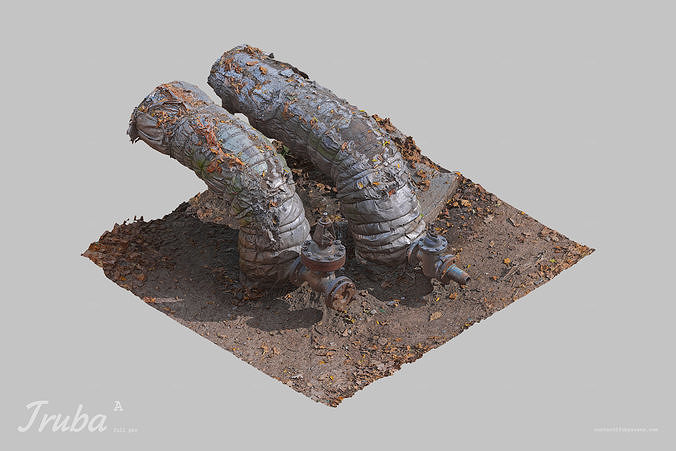 Truba A Pipe Scan 3D model