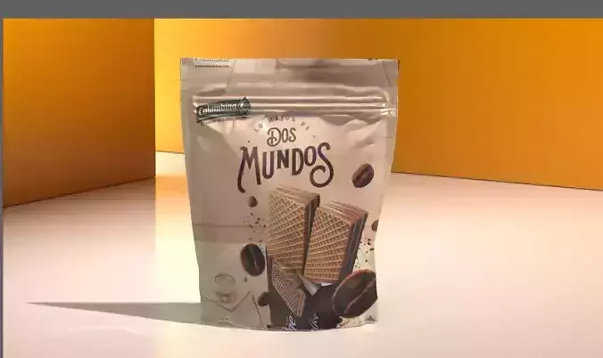 Zipper Pouch Packaging 3D model