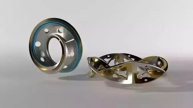 Mobius strip Low-poly 3D model