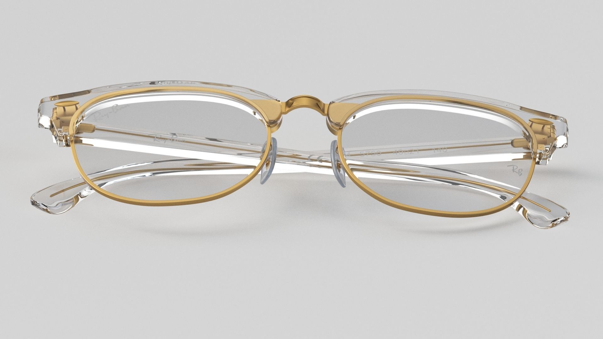Ray-Ban eyeglasses RB5154 Single Transparent Close 3D model_19