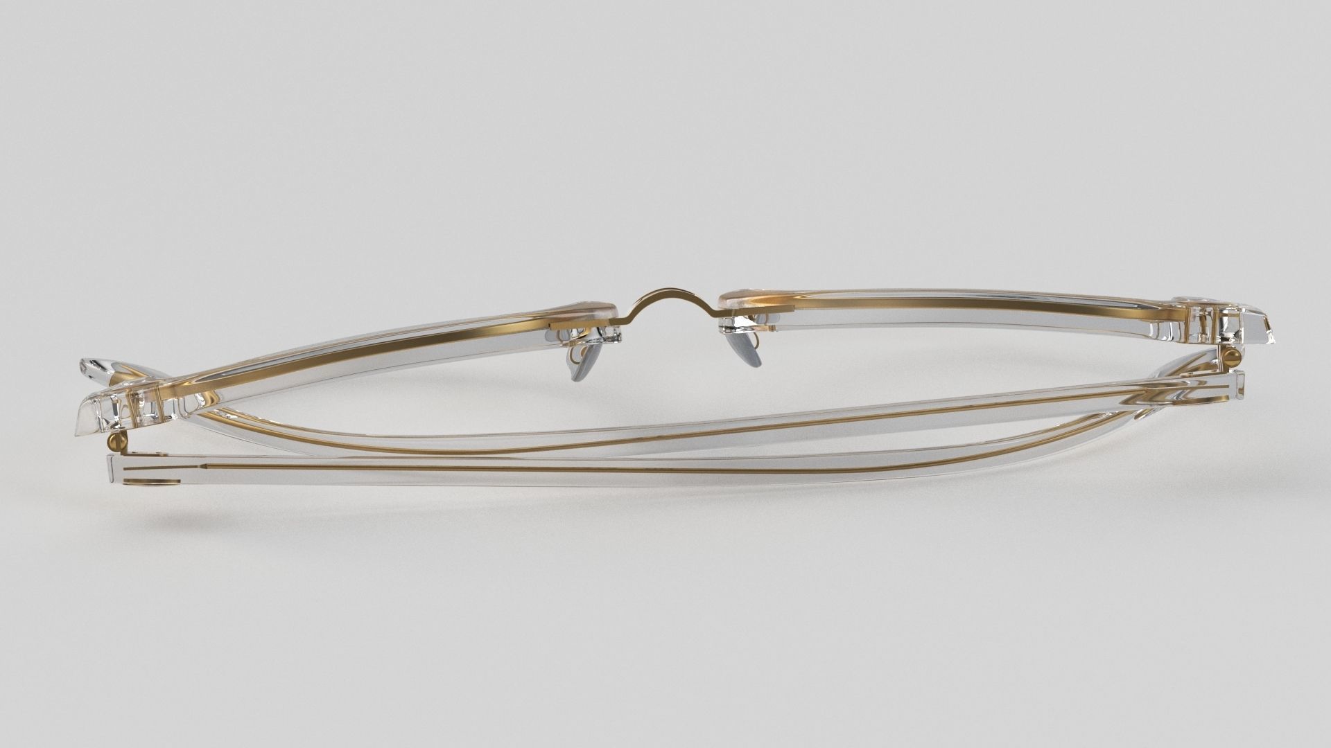Ray-Ban eyeglasses RB5154 Single Transparent Close 3D model_28