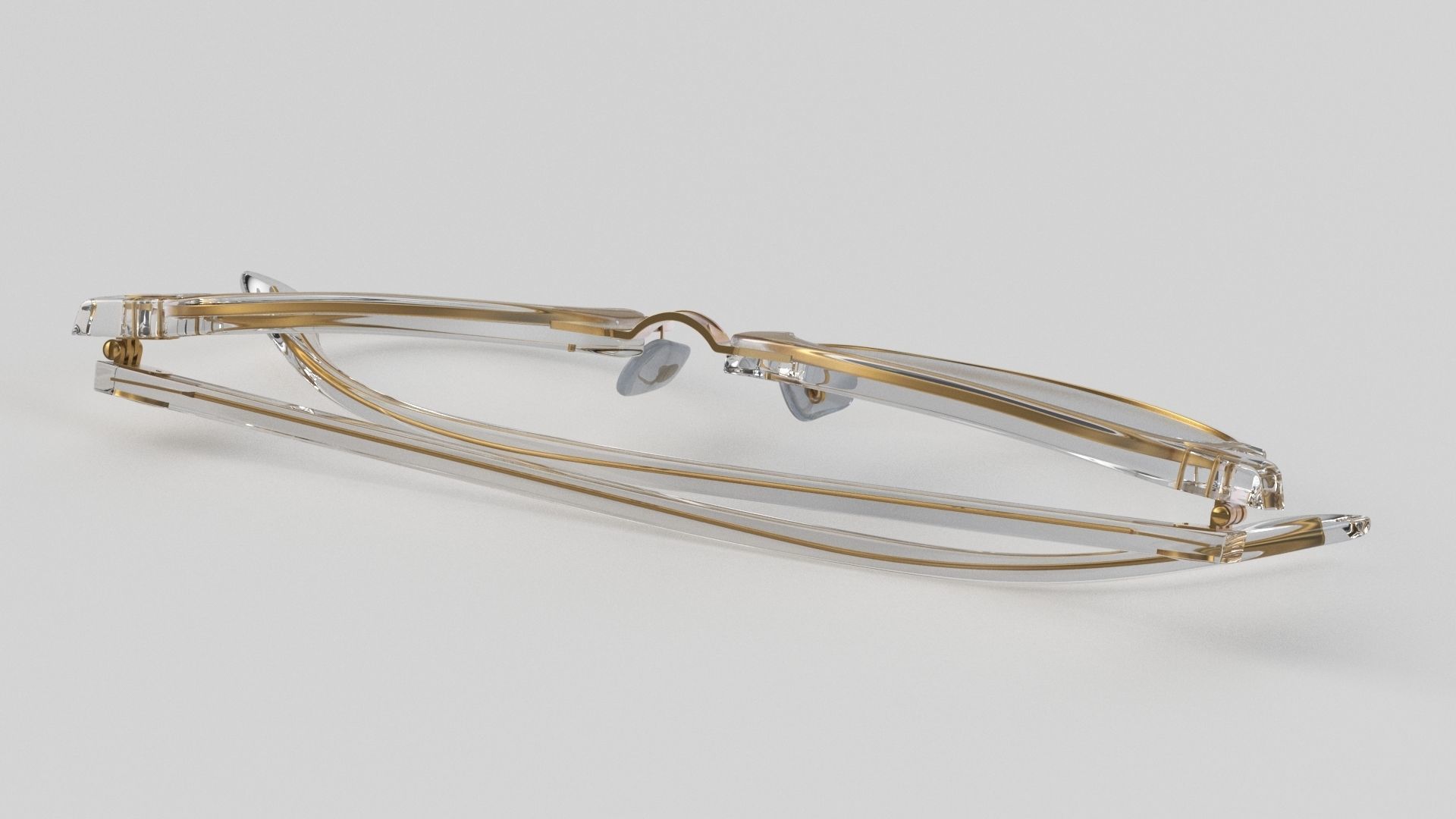 Ray-Ban eyeglasses RB5154 Single Transparent Close 3D model_27