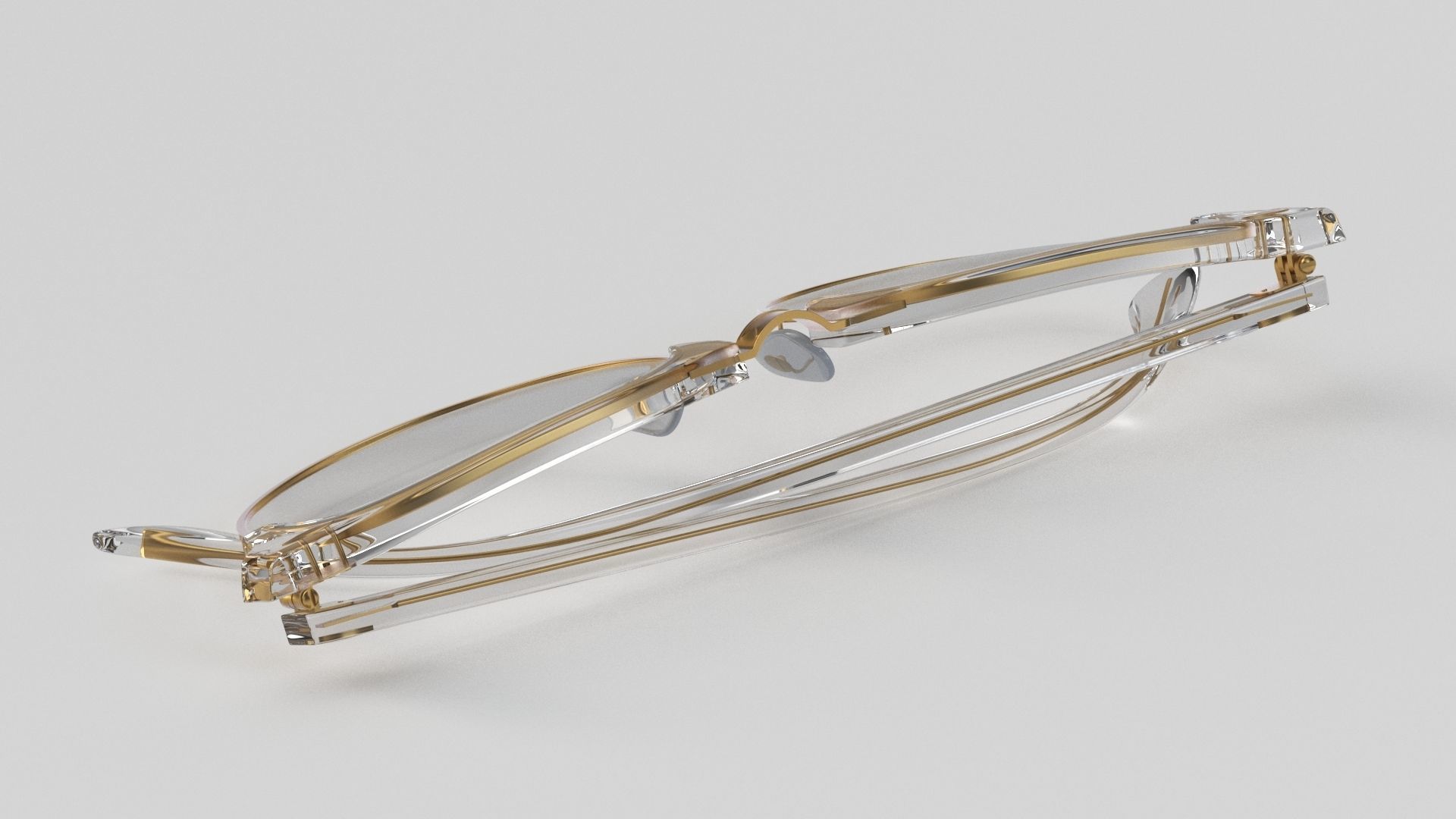 Ray-Ban eyeglasses RB5154 Single Transparent Close 3D model_29