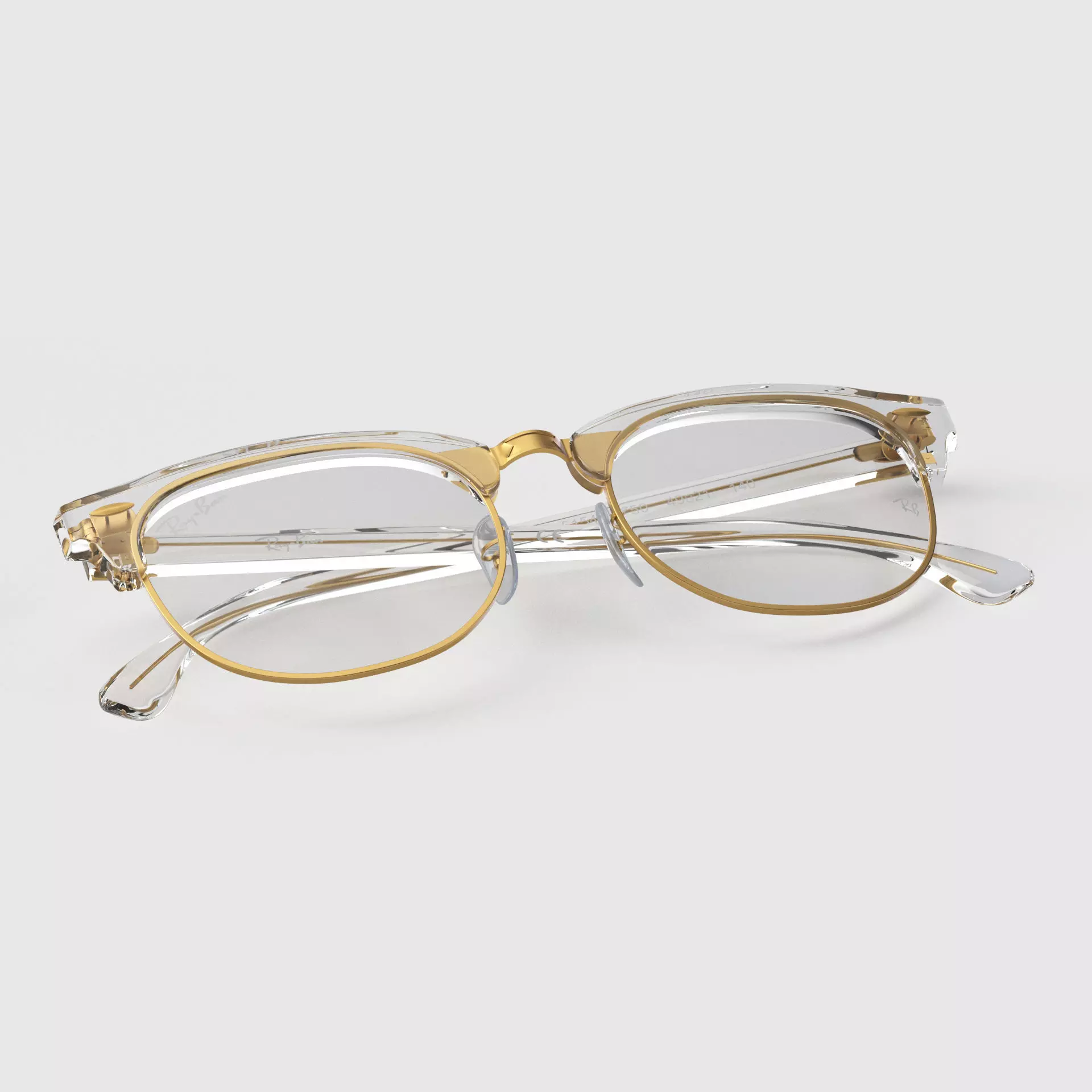 Ray-Ban eyeglasses RB5154 Single Transparent Close 3D model_0