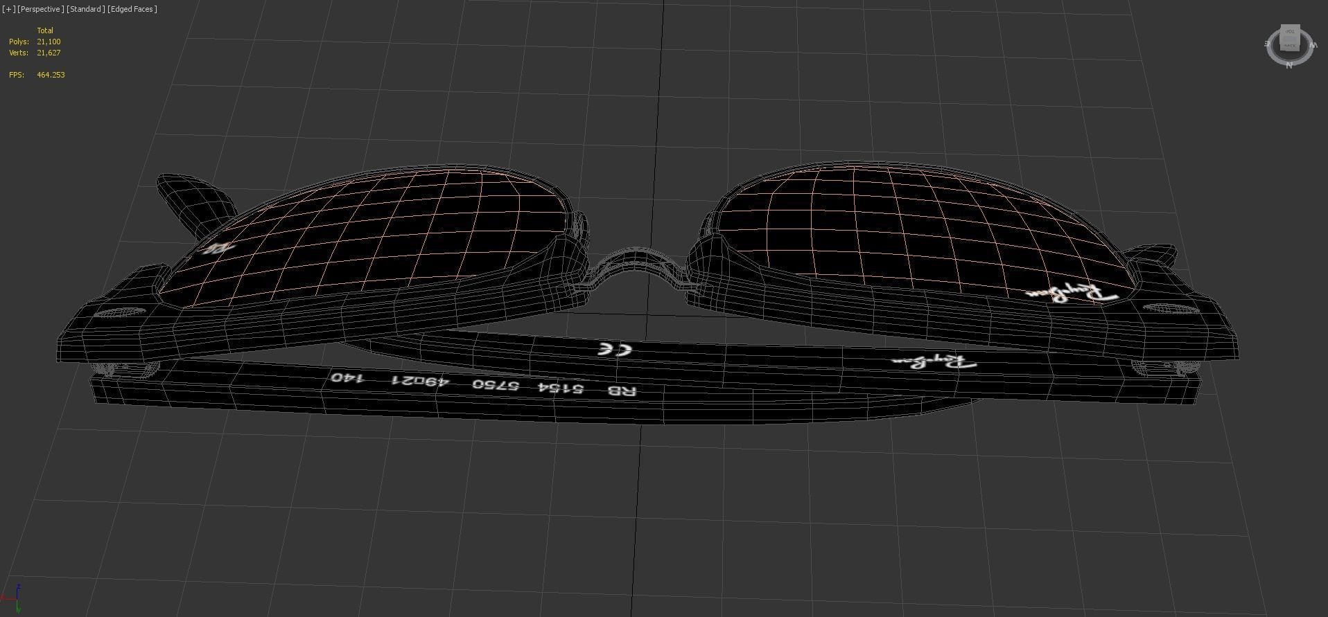 Ray-Ban eyeglasses RB5154 Single Transparent Close 3D model_9